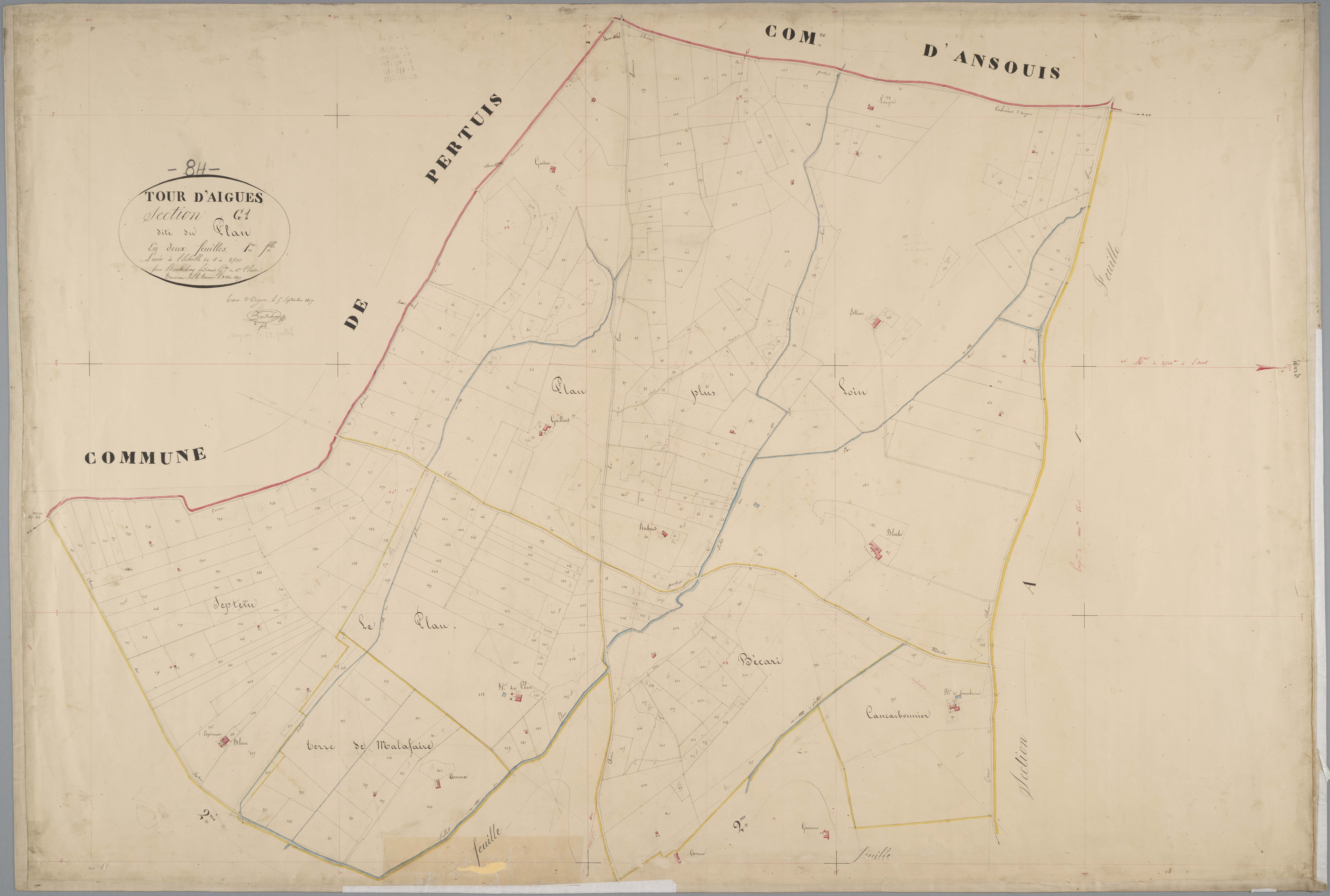 La Tour-d'Aigues - Feuille 1