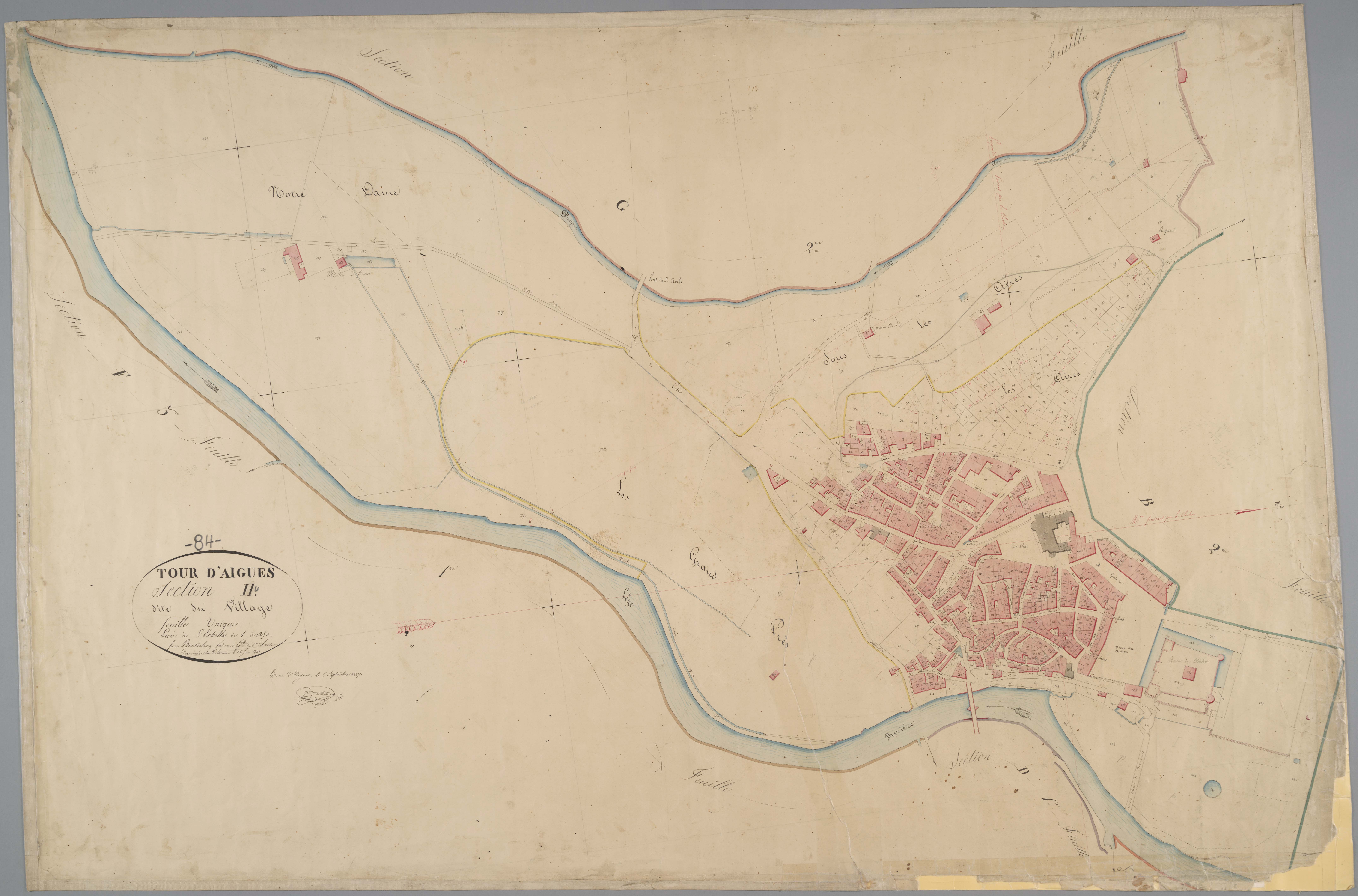 La Tour-d'Aigues - Feuille unique