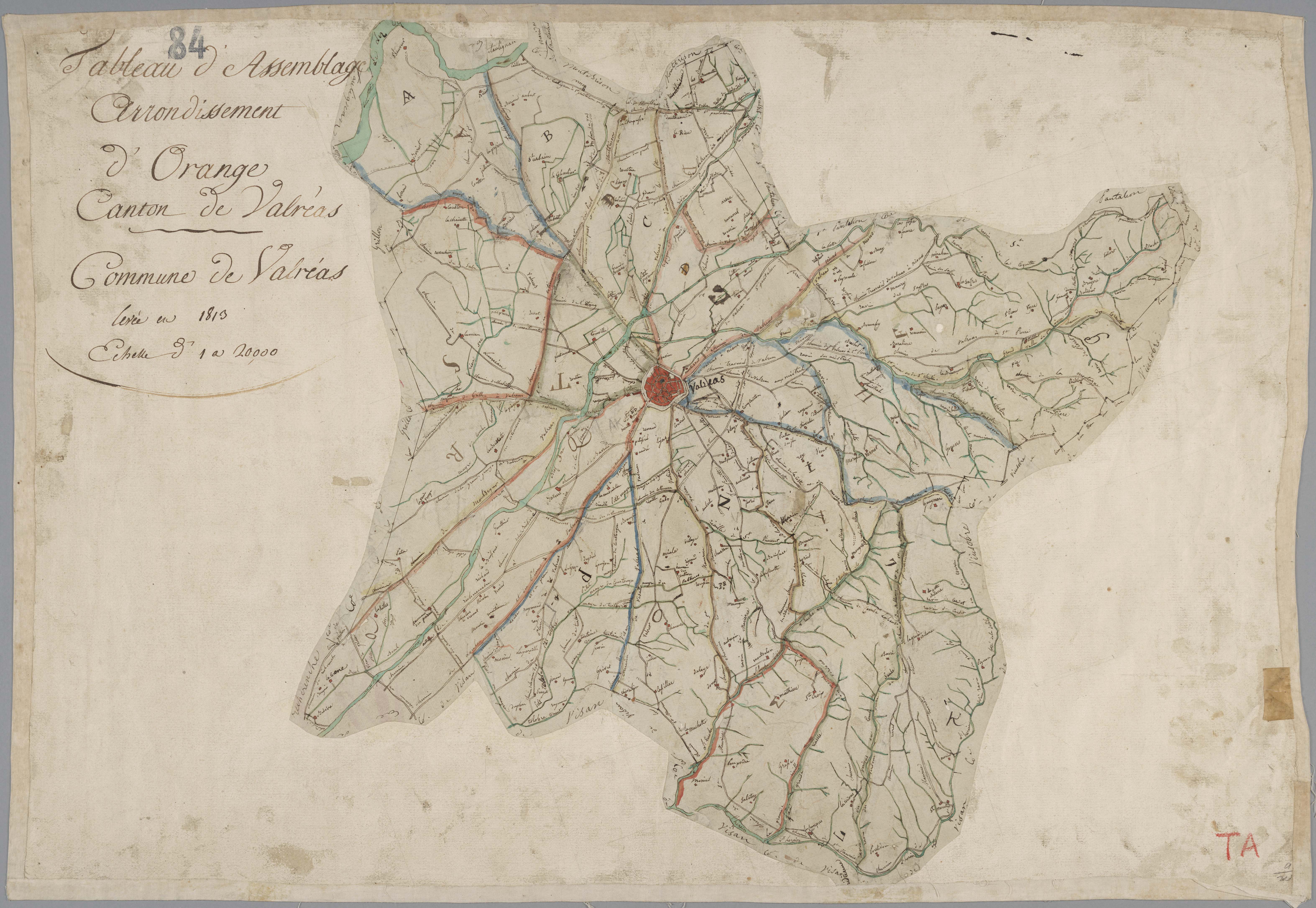 Valréas - Tableau d'assemblage