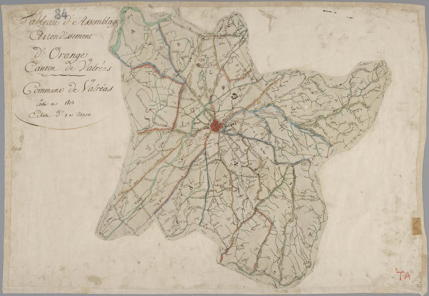 Valréas - Tableau d'assemblage