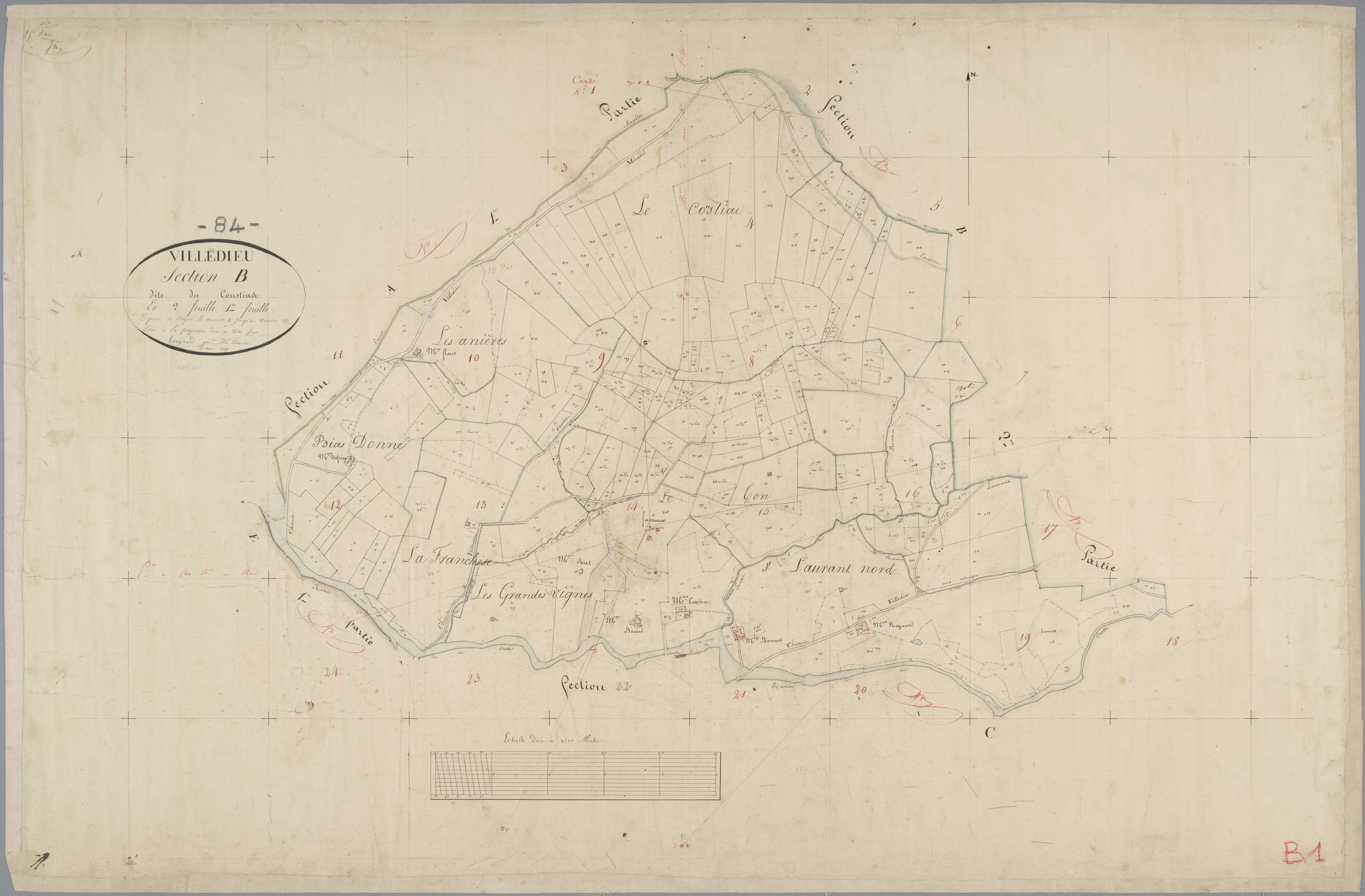 Villedieu - Feuille 1