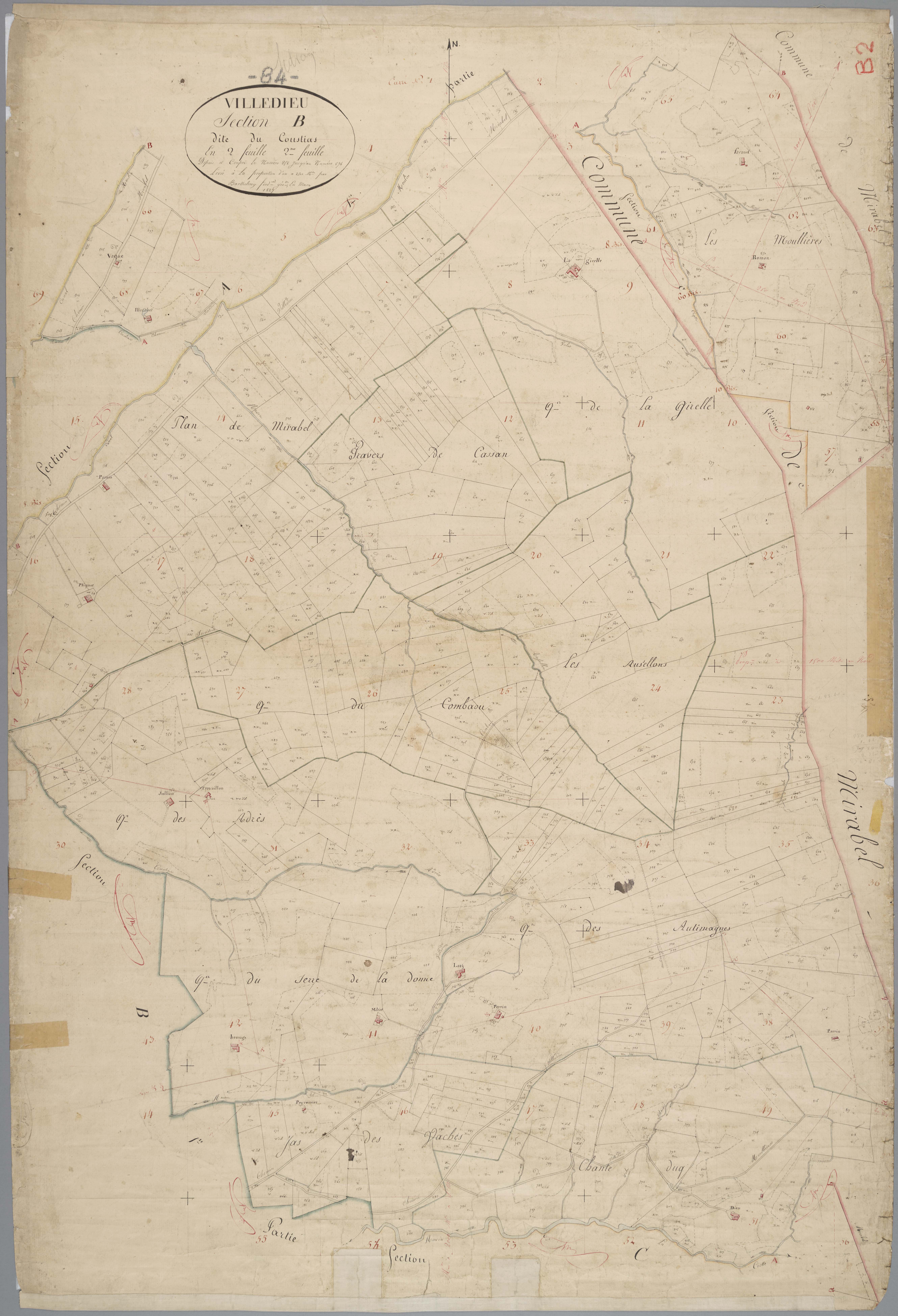 Villedieu - Feuille 2