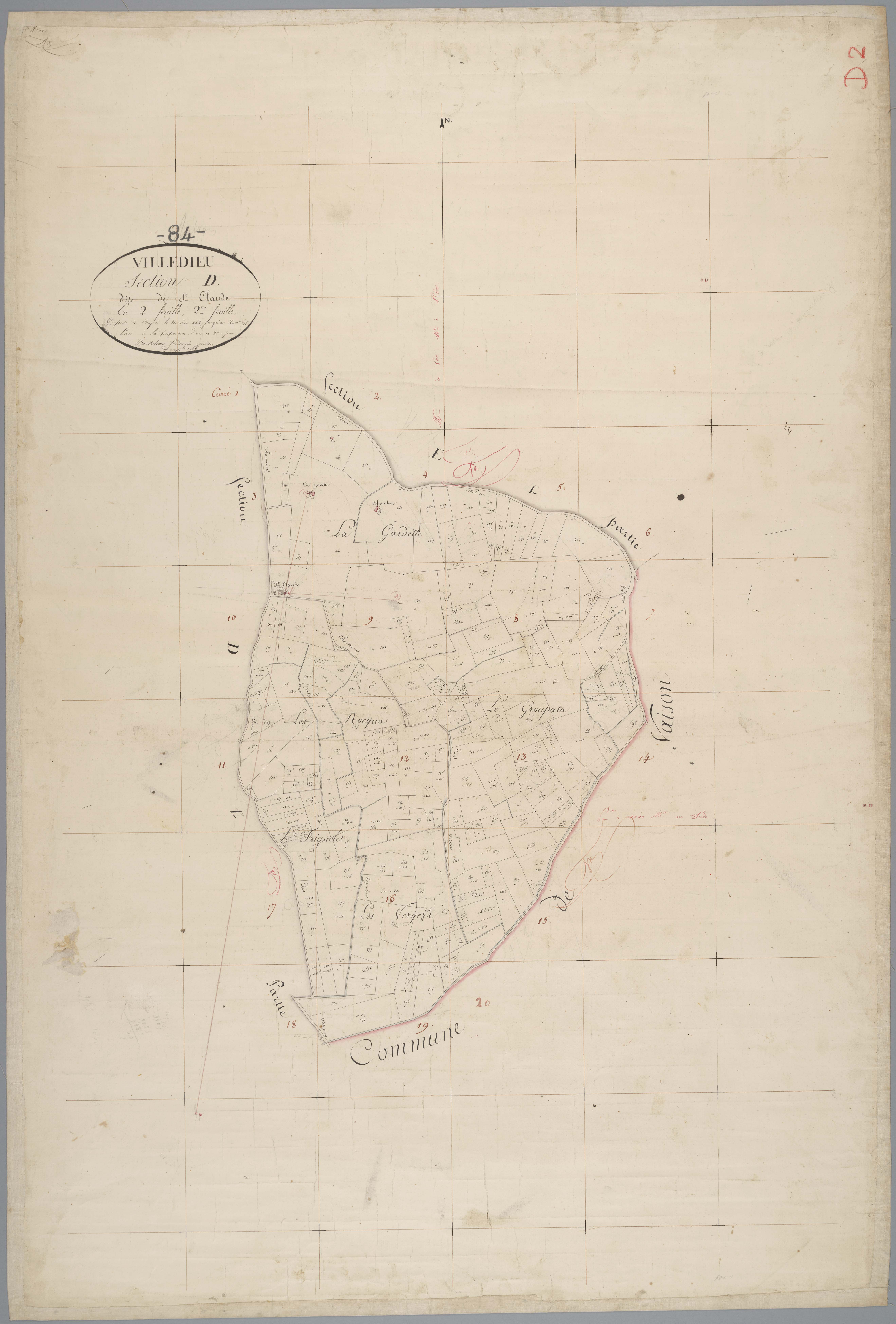 Villedieu - Feuille 2