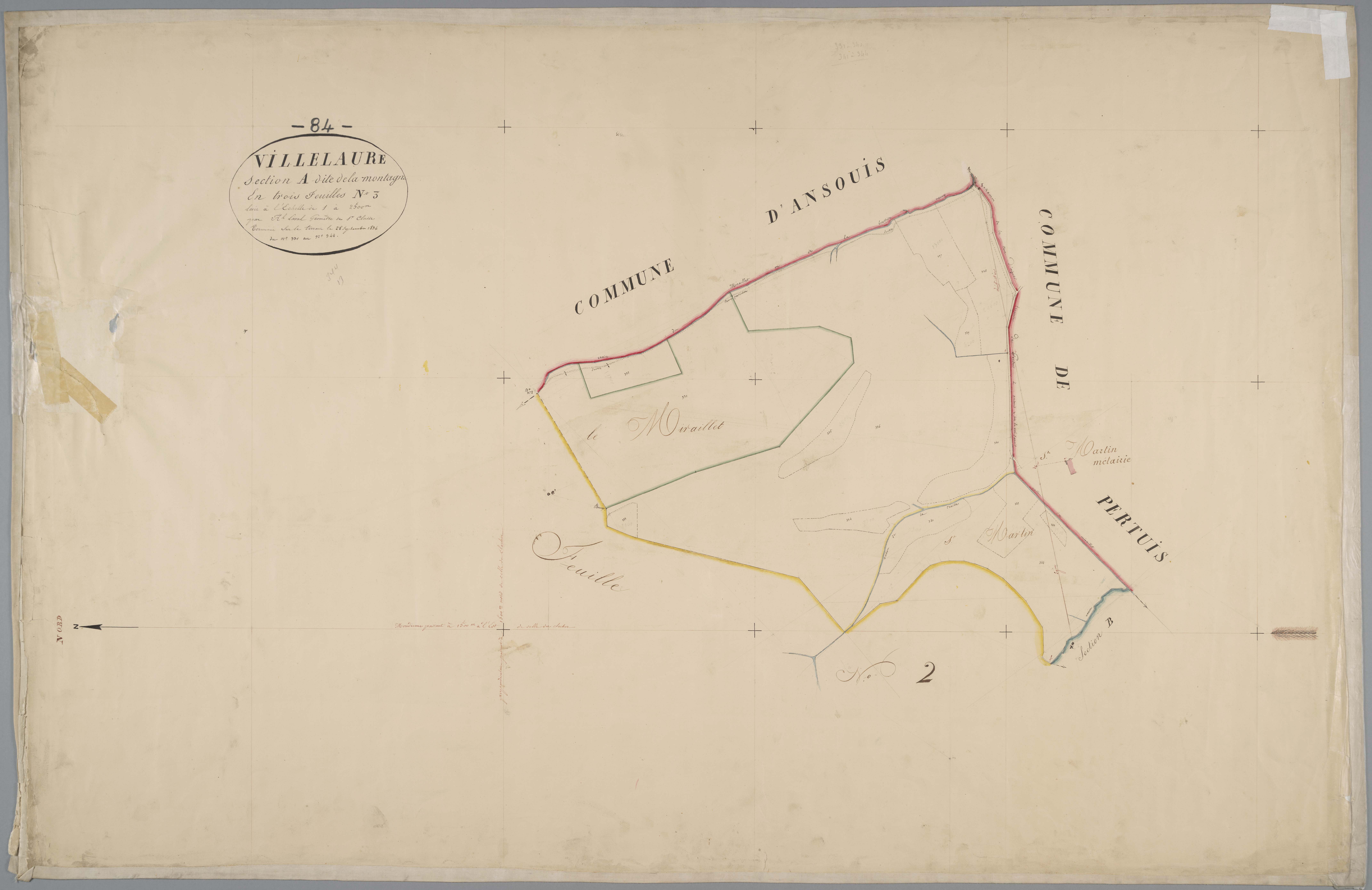 Villelaure - Feuille 3