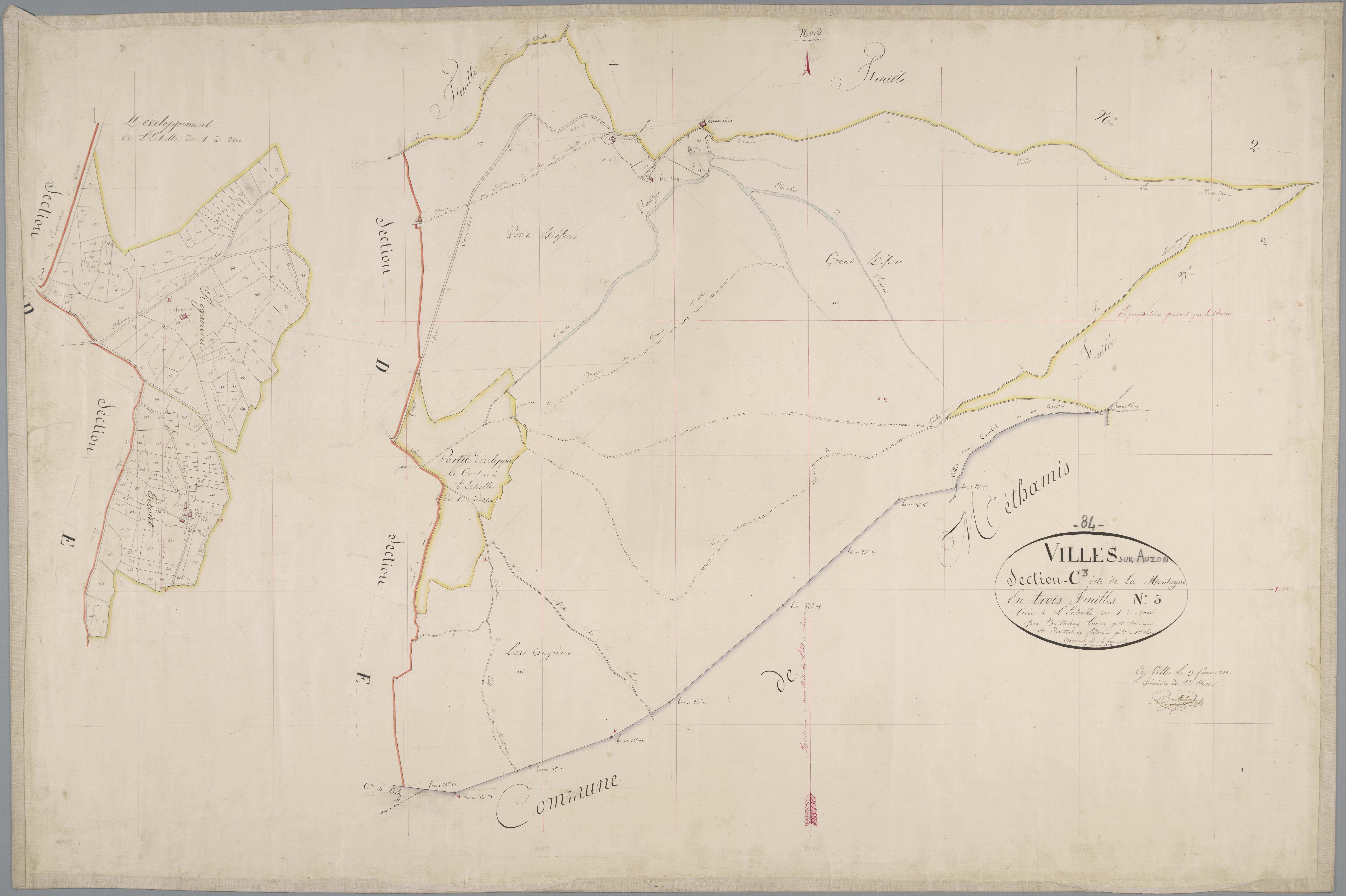 Villes-sur-Auzon - Feuille 3