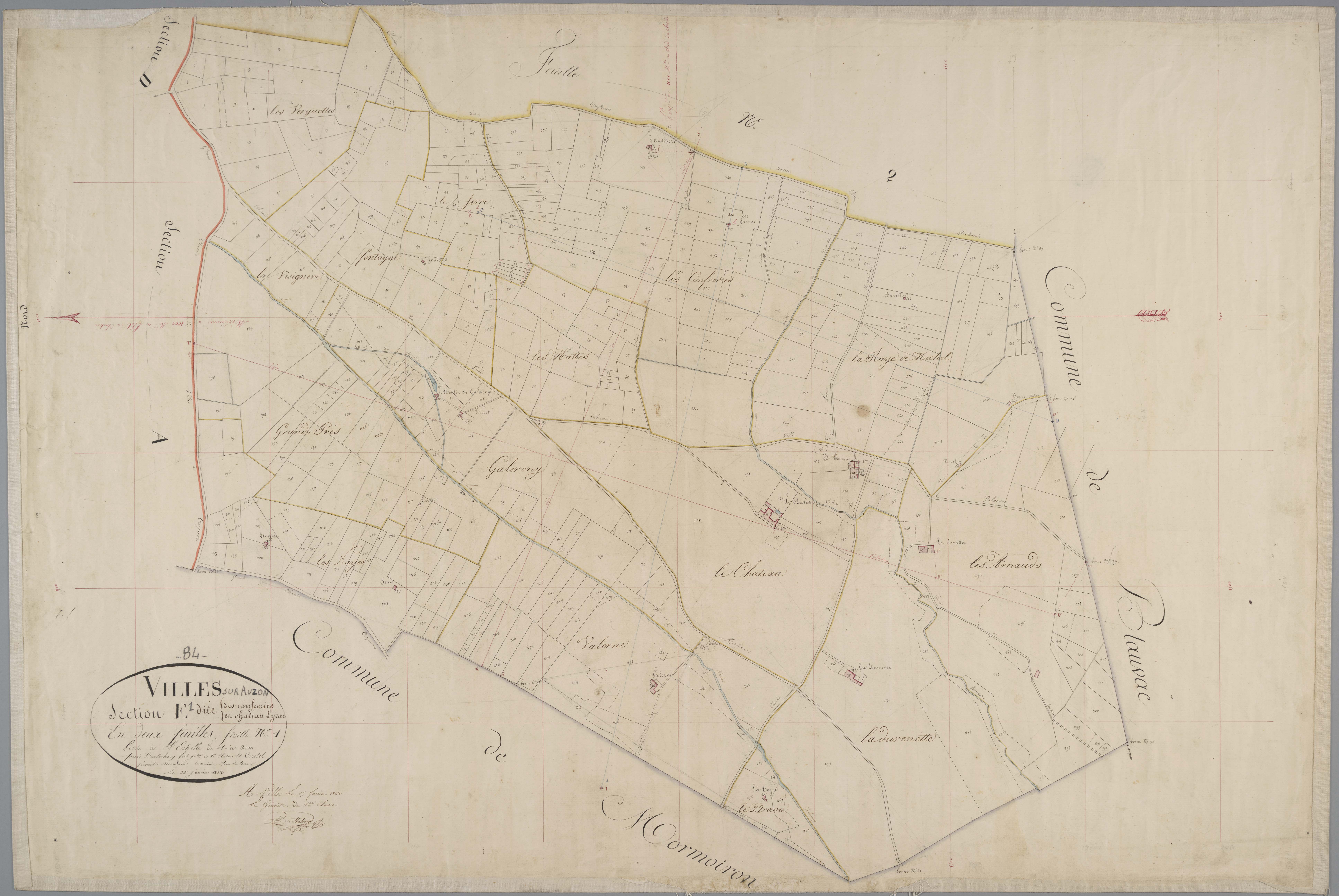 Villes-sur-Auzon - Feuille 1