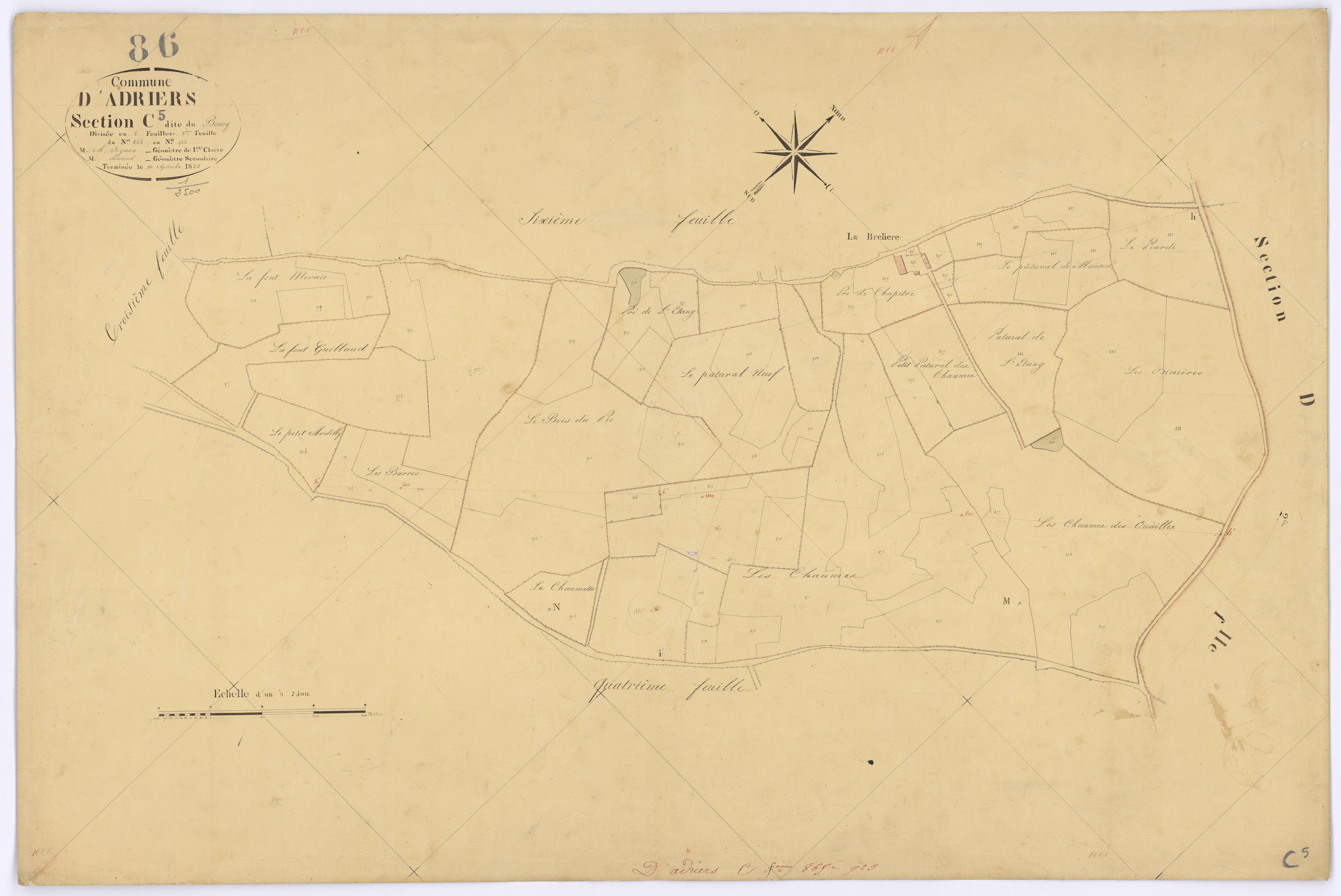 Adriers - FRAD086_cadastre Plans 