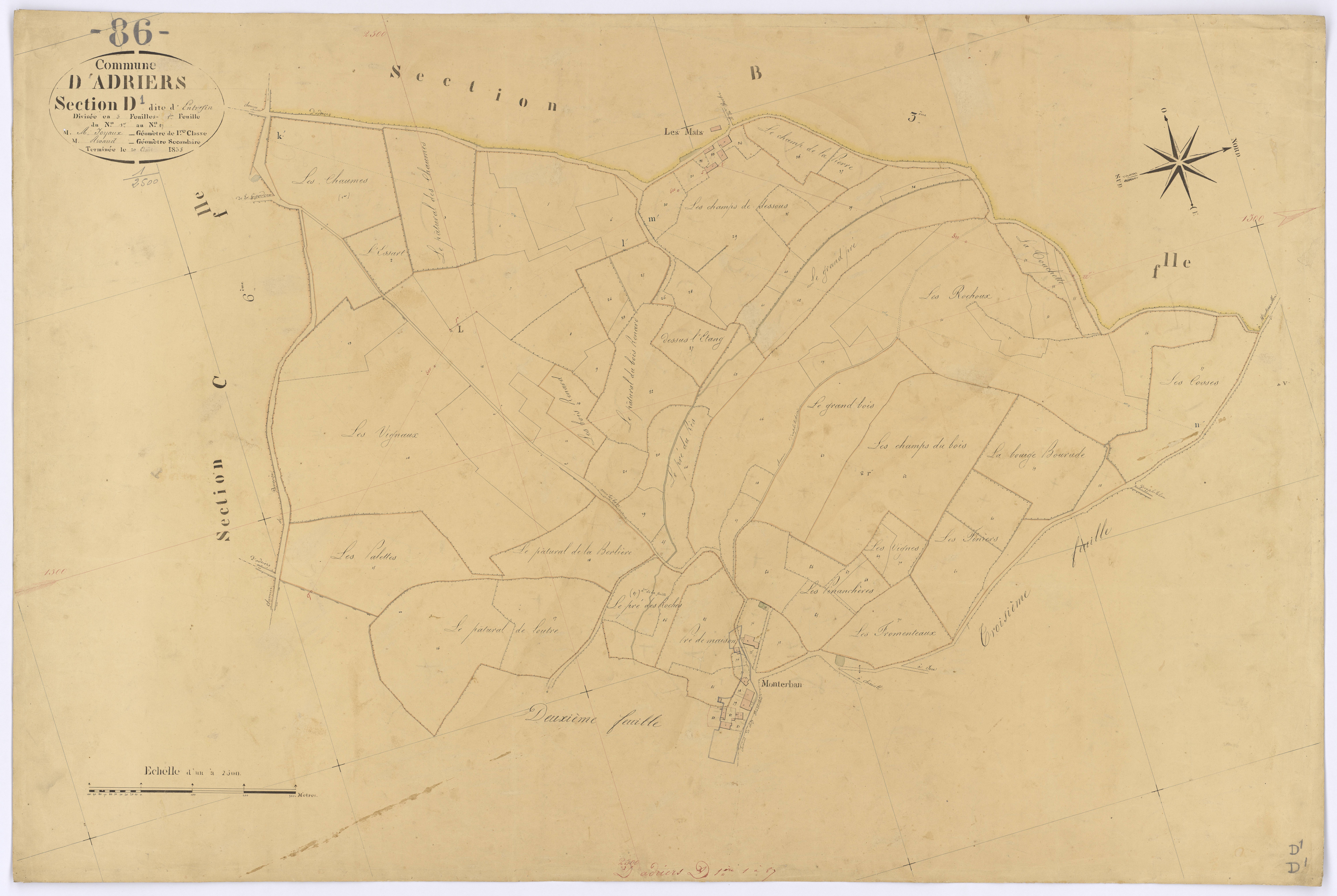 Adriers - FRAD086_cadastre Plans 