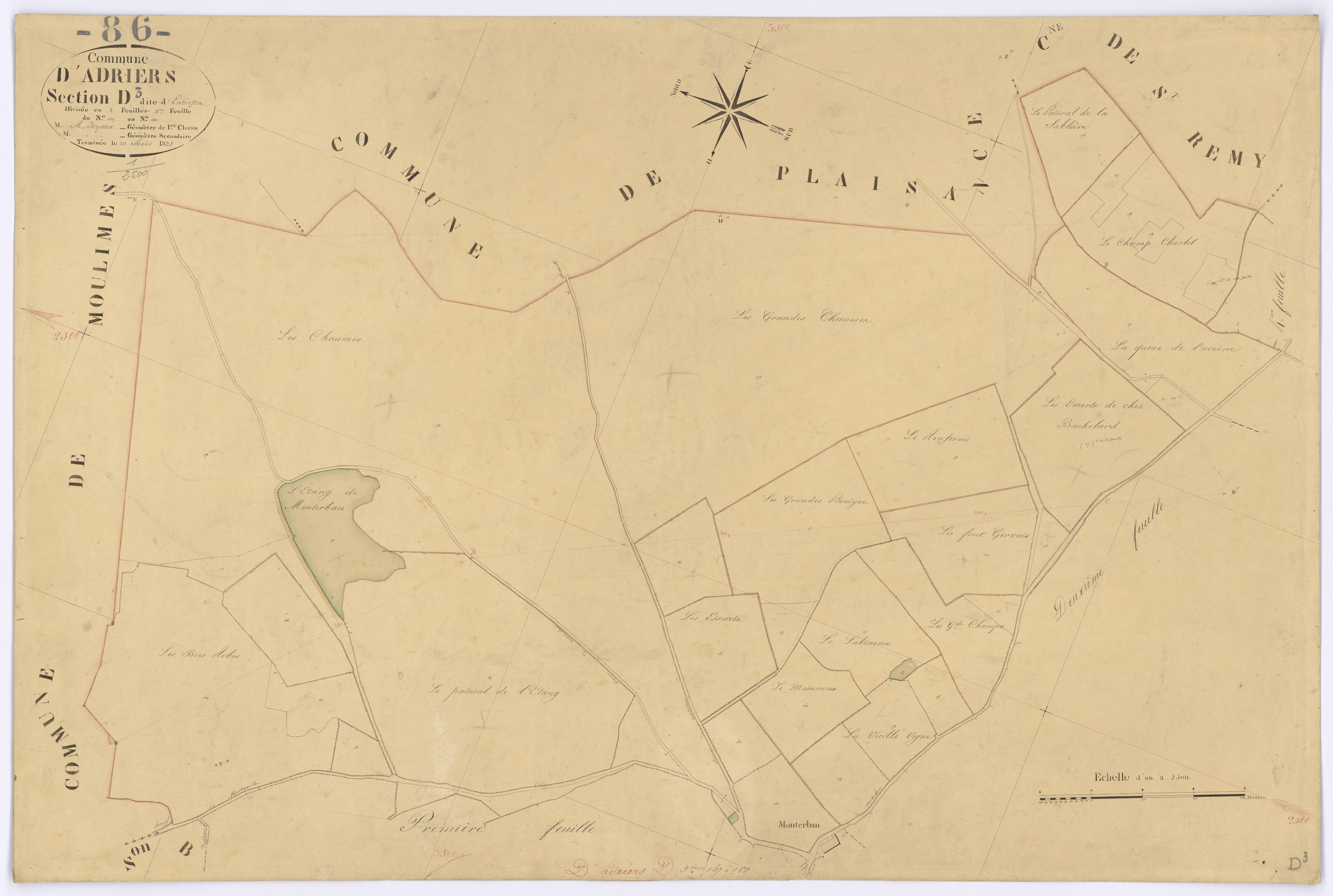 Adriers - FRAD086_cadastre Plans 