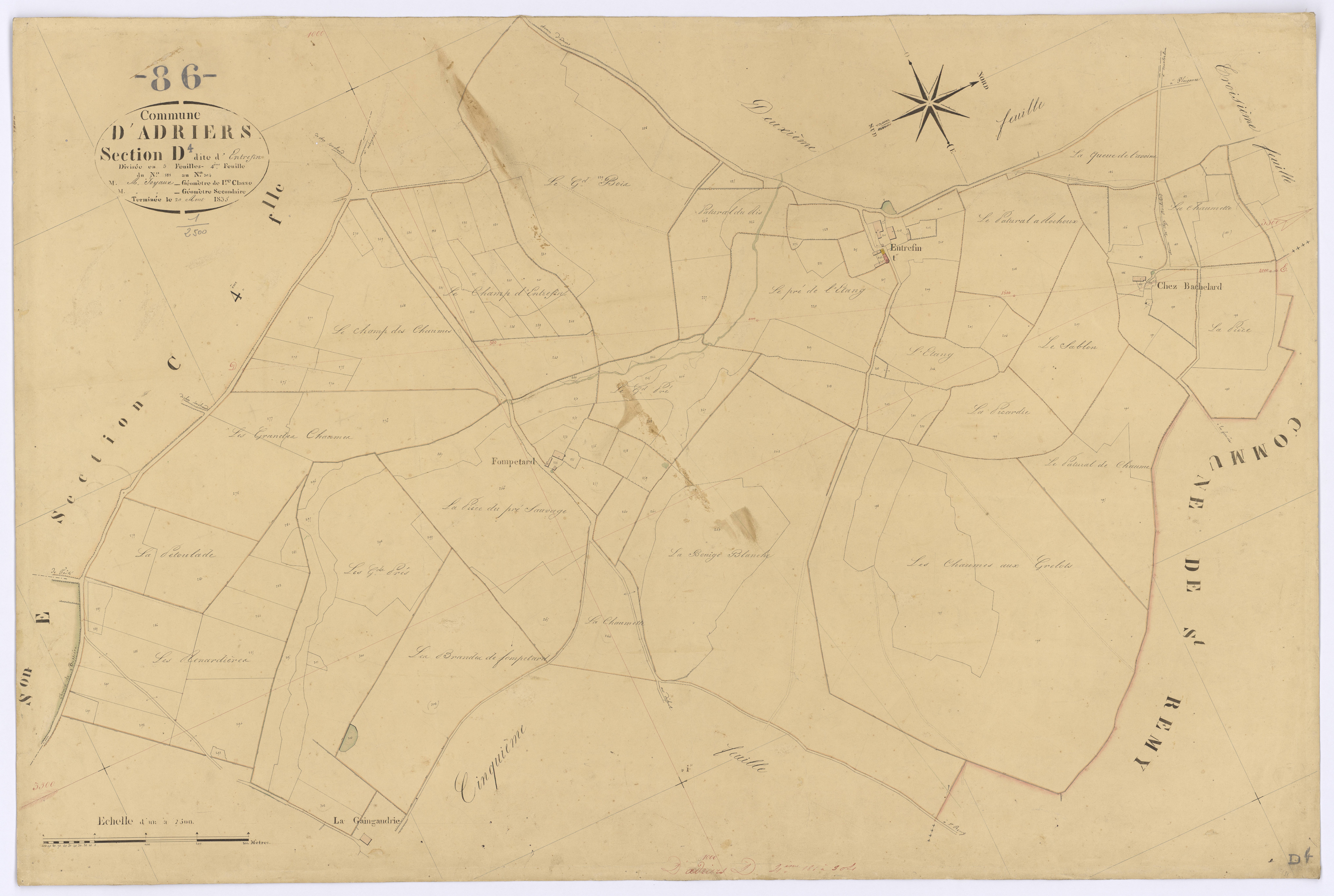 Adriers - FRAD086_cadastre Plans 
