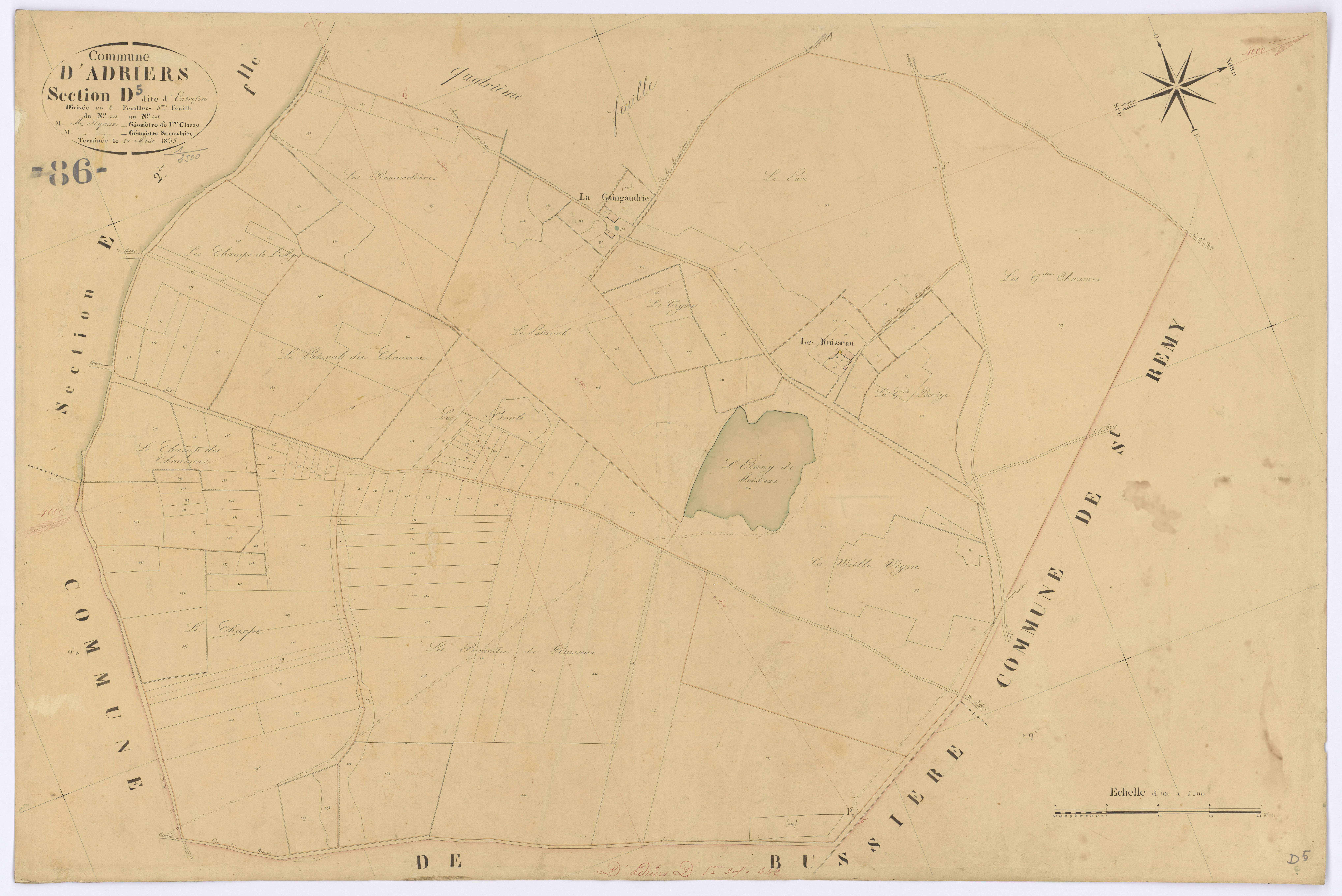Adriers - FRAD086_cadastre Plans 