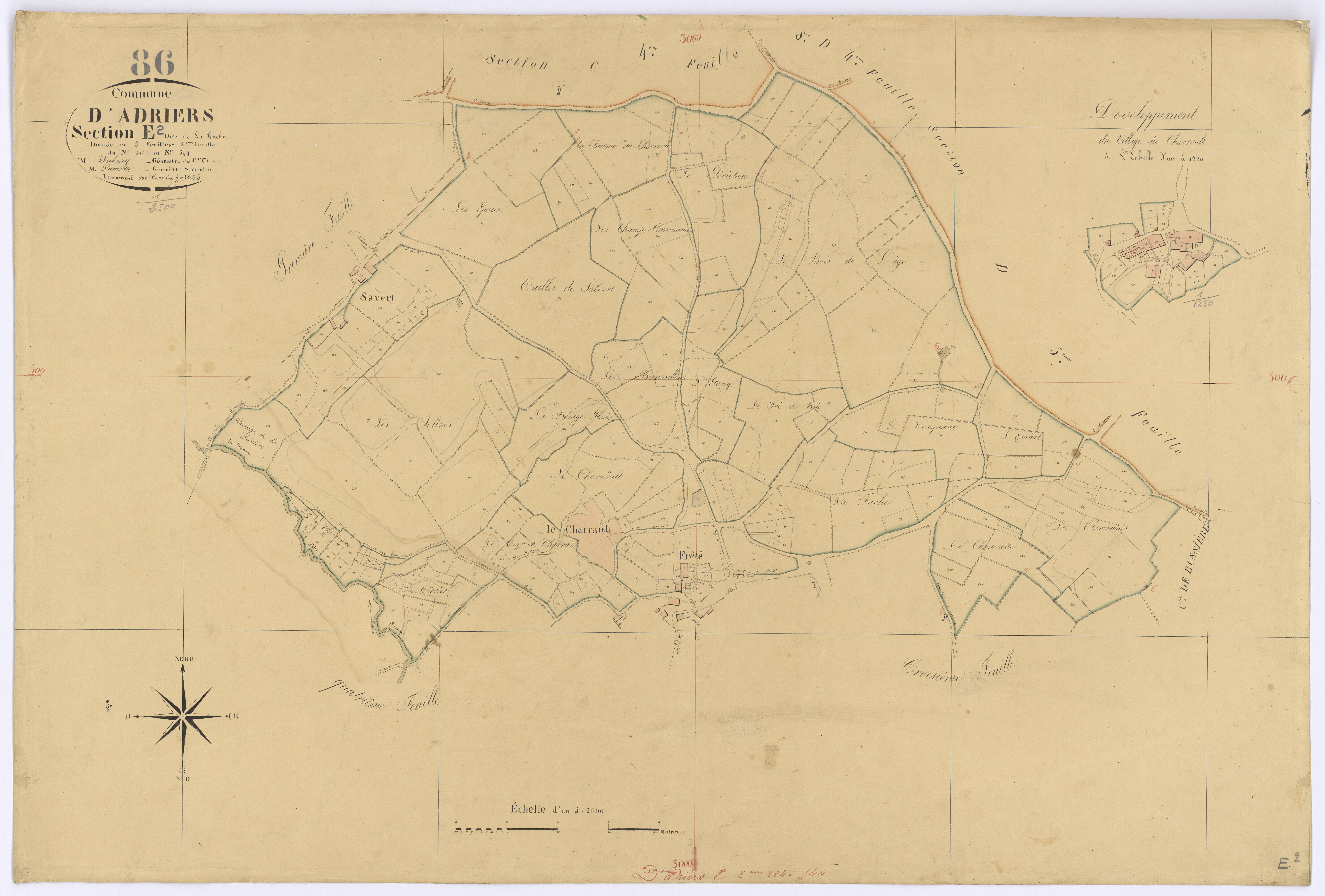 Adriers - FRAD086_cadastre Plans 