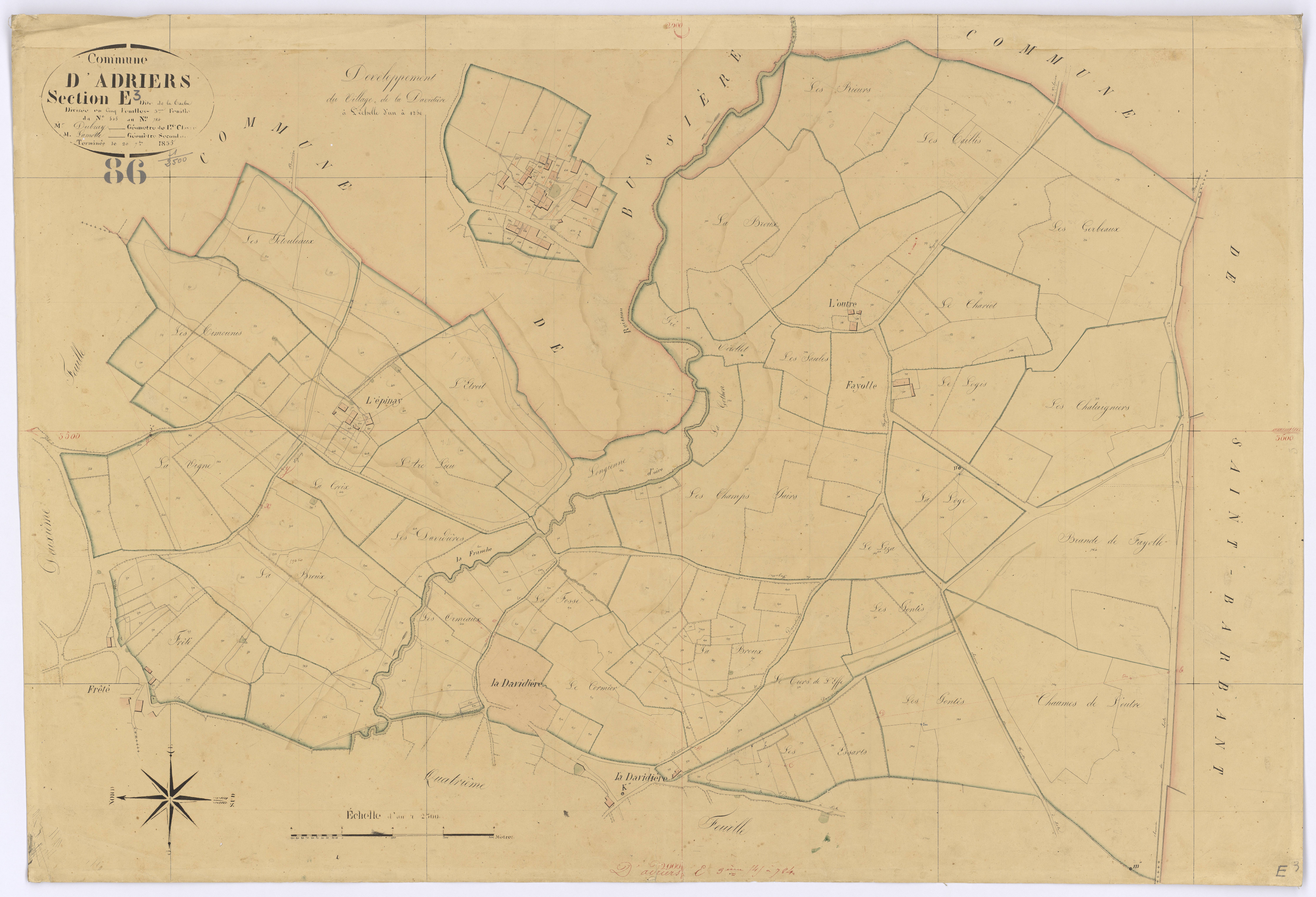 Adriers - FRAD086_cadastre Plans 