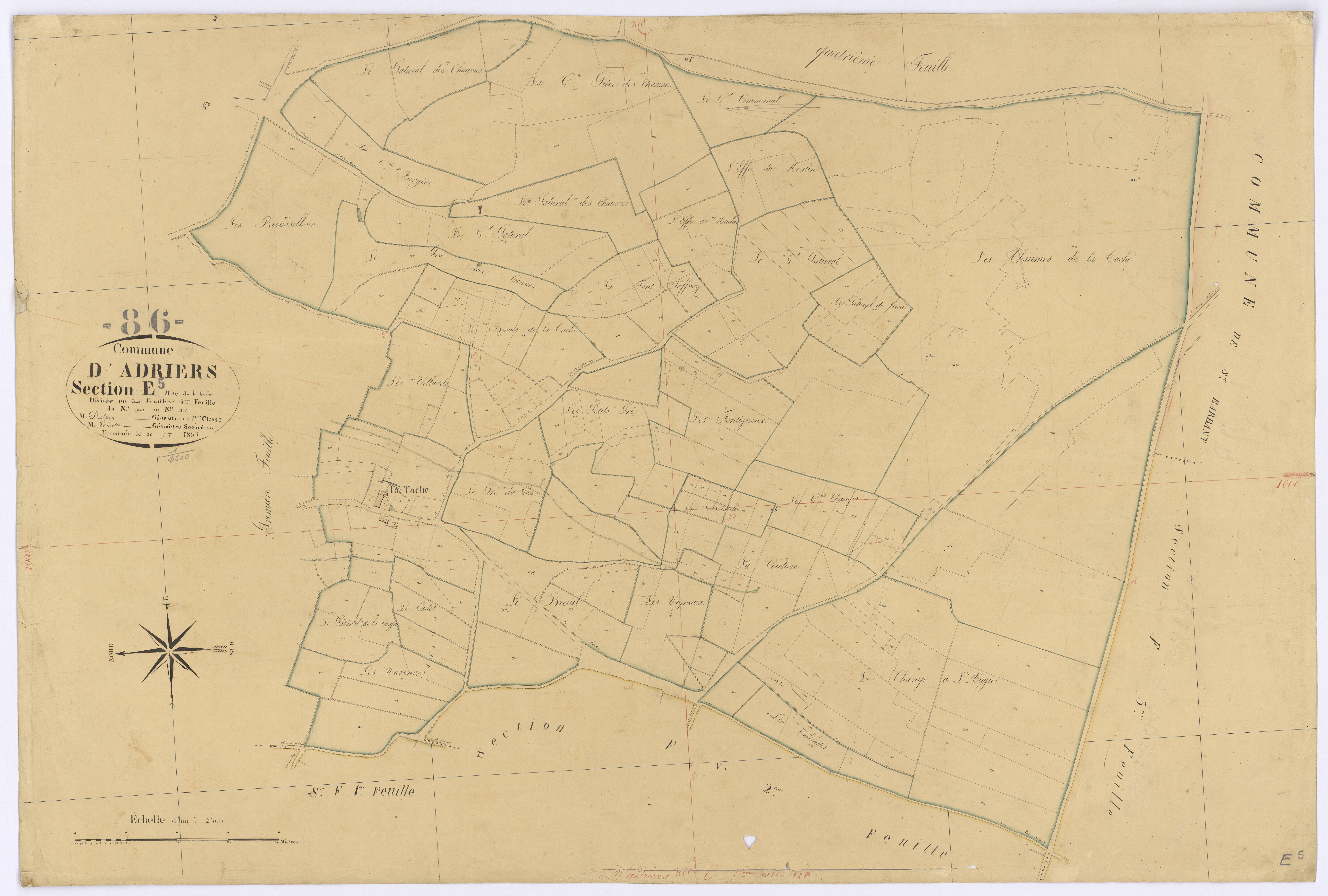 Adriers - FRAD086_cadastre Plans 