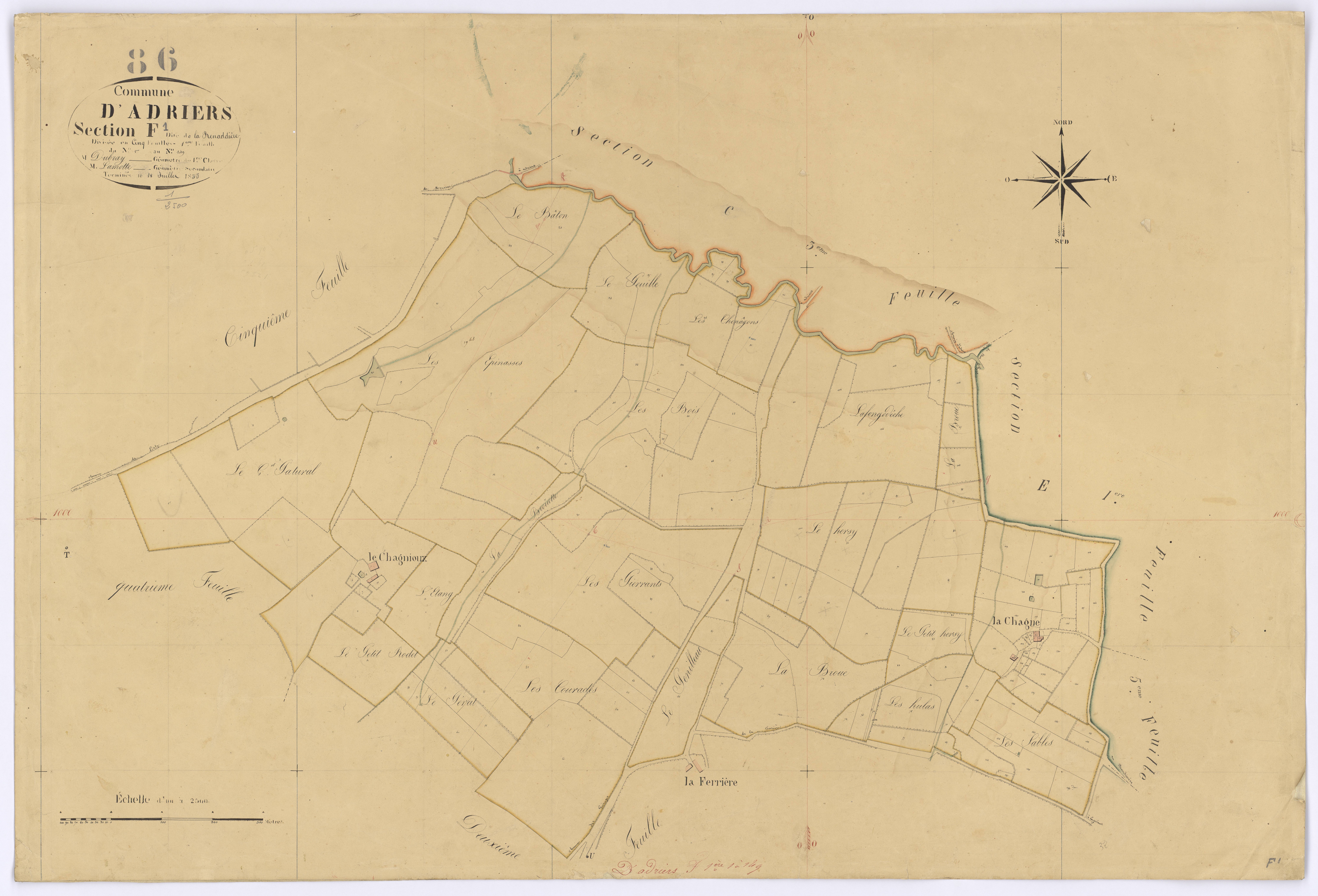 Adriers - FRAD086_cadastre Plans 
