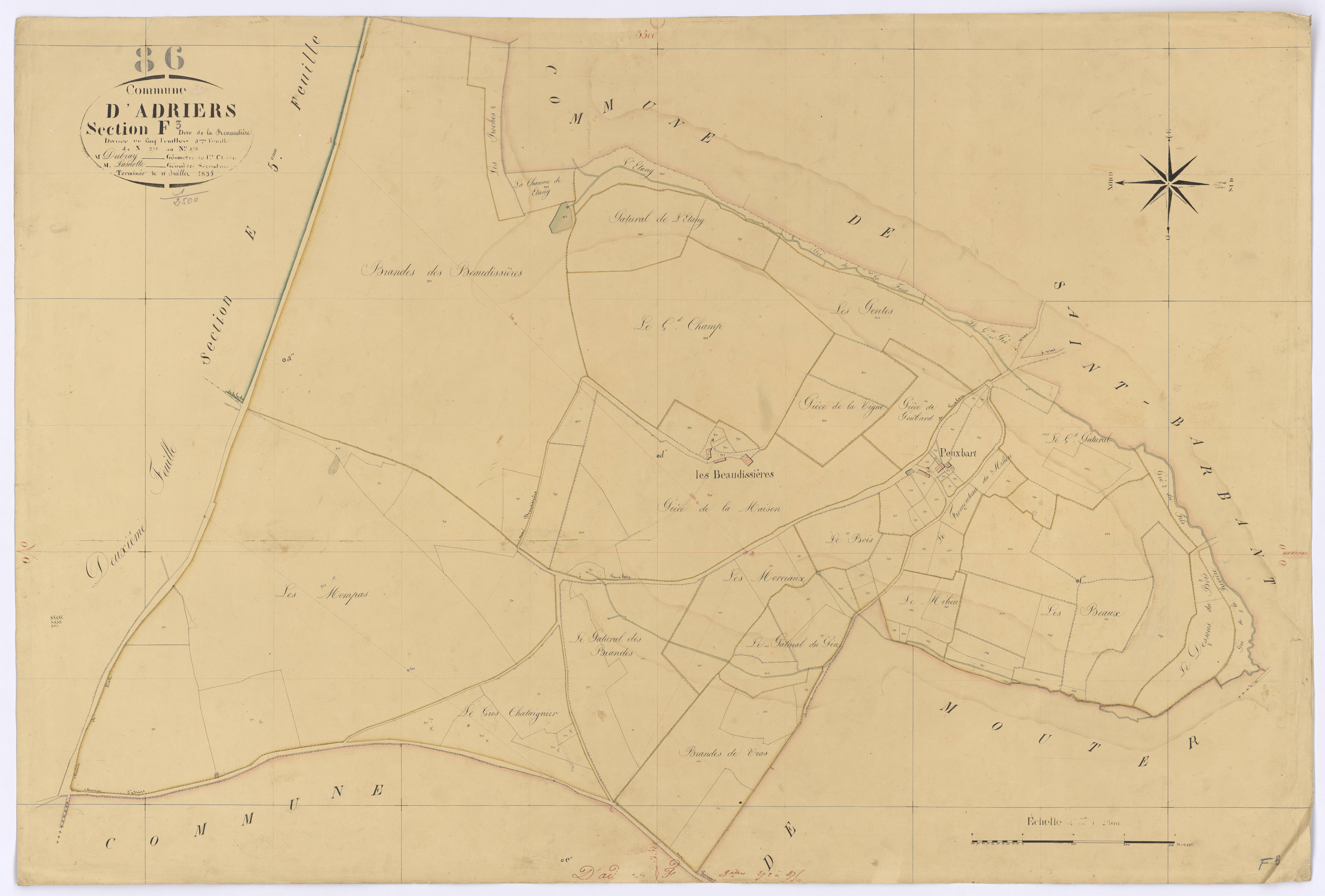 Adriers - FRAD086_cadastre Plans 