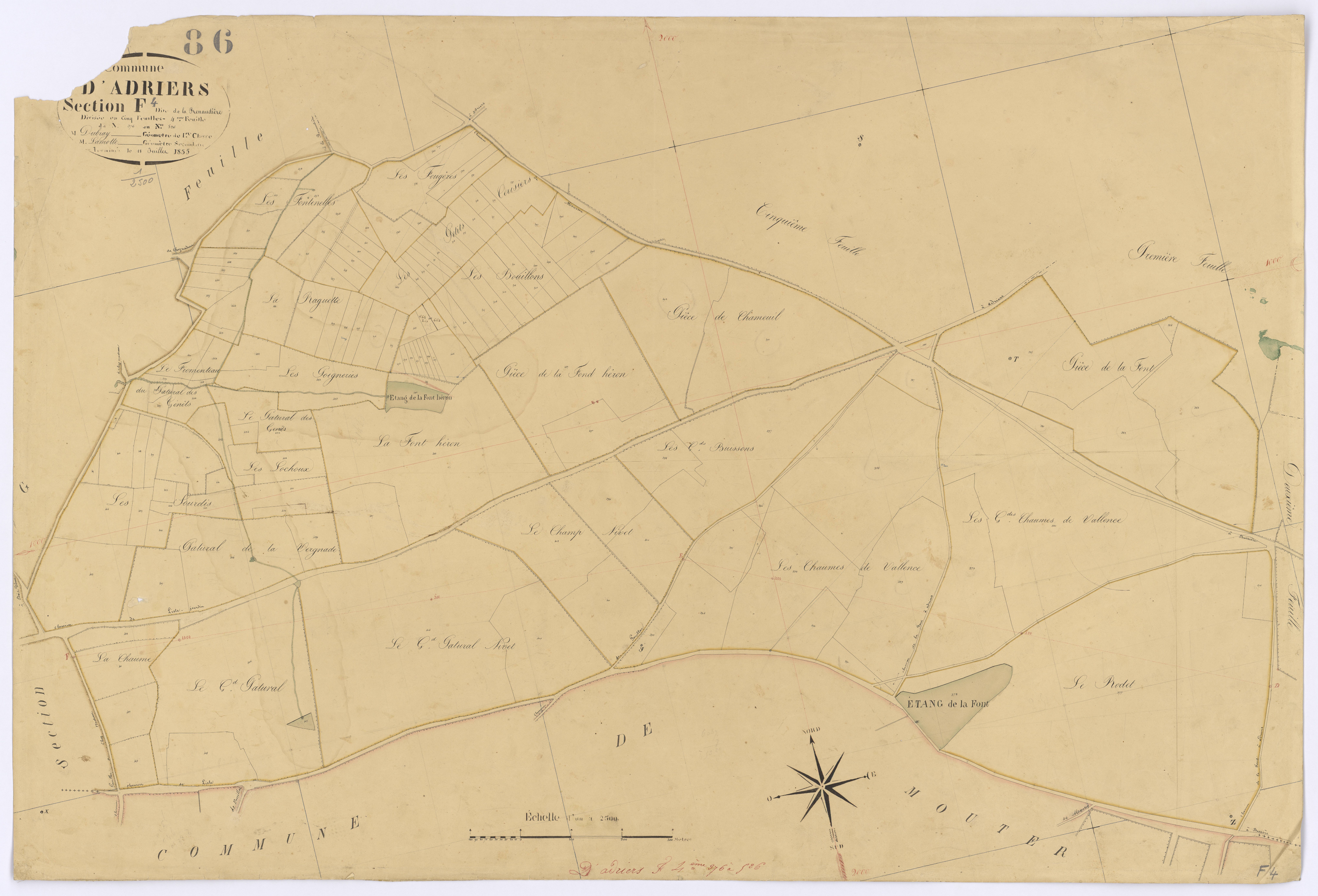 Adriers - FRAD086_cadastre Plans 