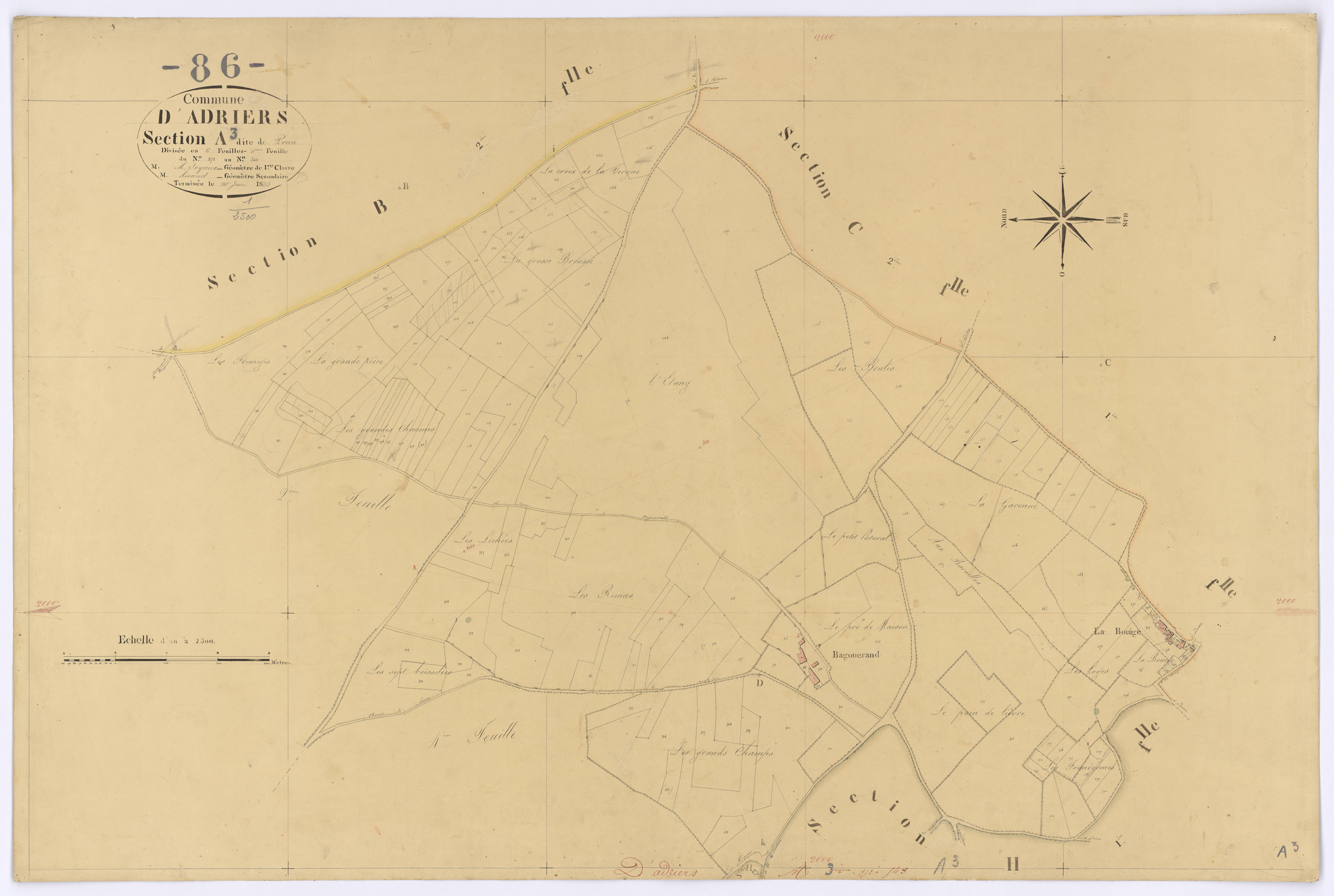 Adriers - FRAD086_cadastre Plans 