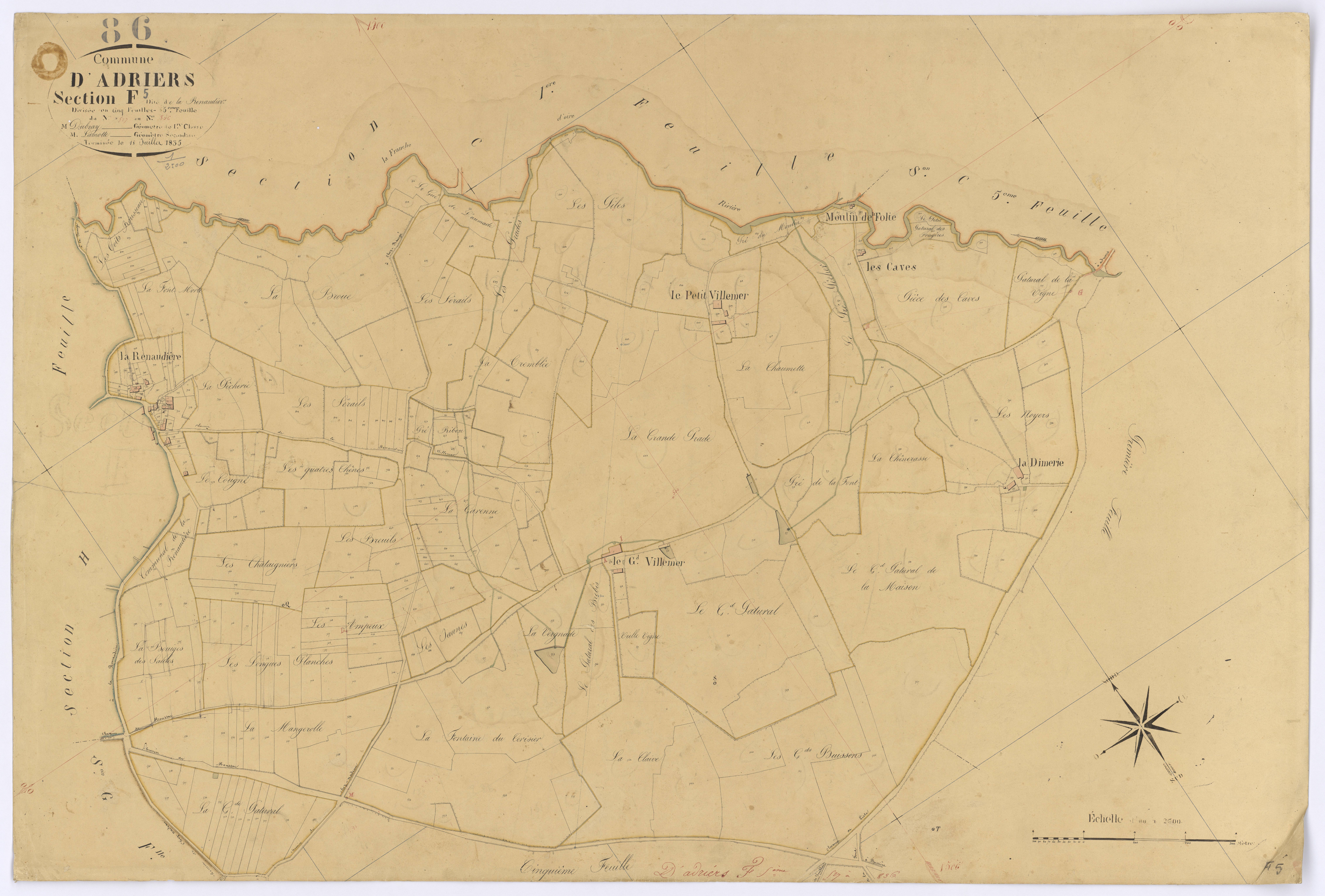 Adriers - FRAD086_cadastre Plans 