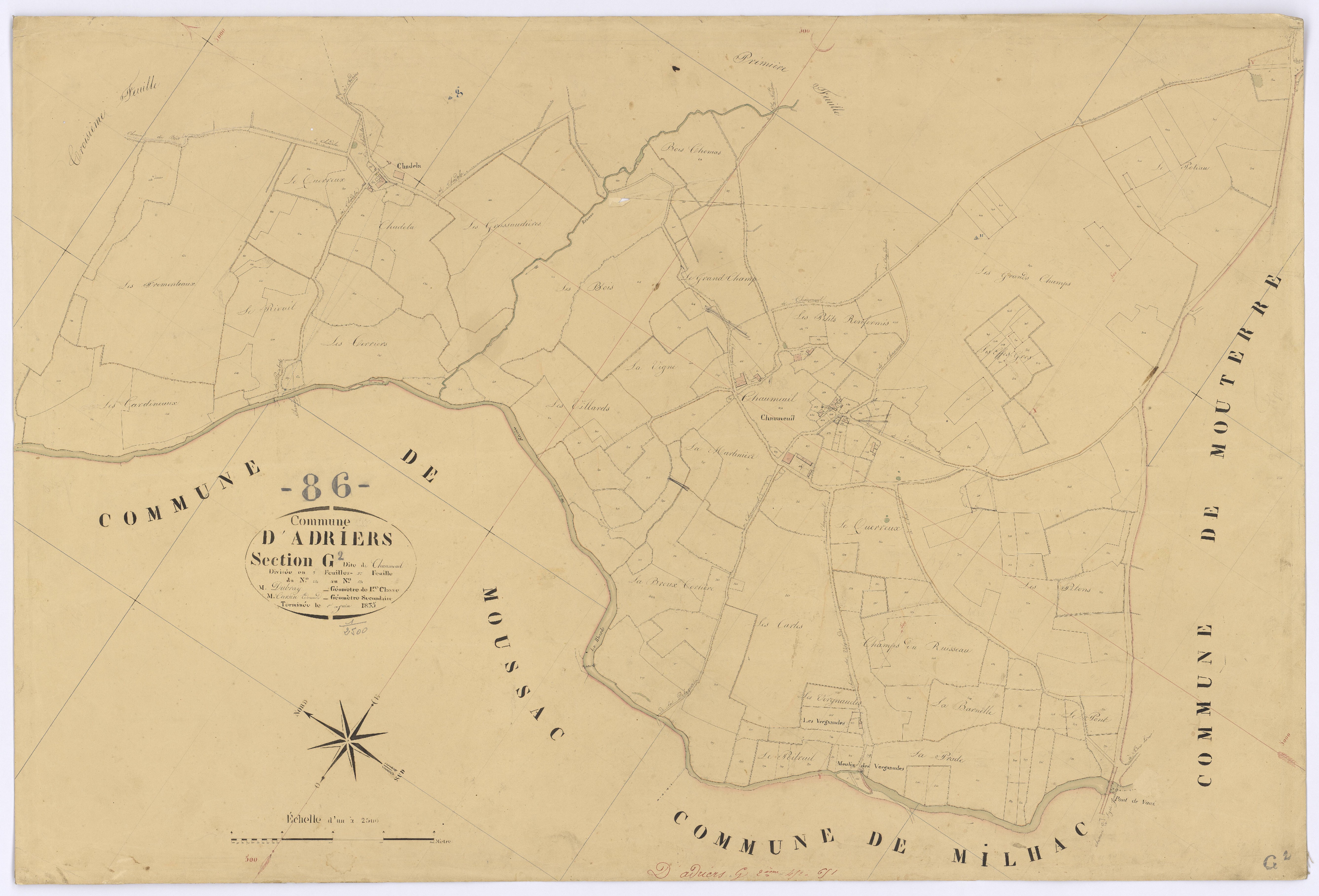 Adriers - FRAD086_cadastre Plans 