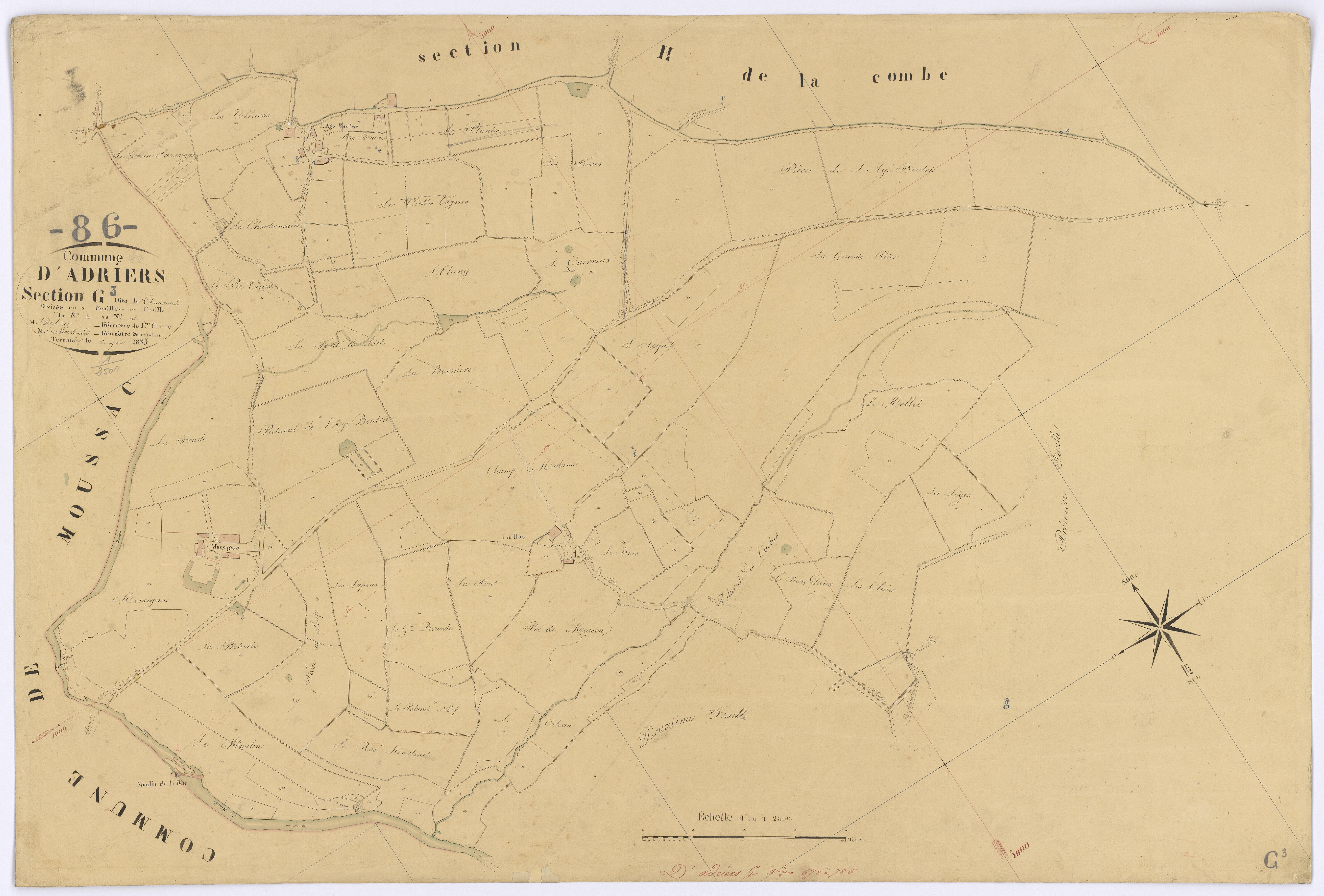 Adriers - FRAD086_cadastre Plans 
