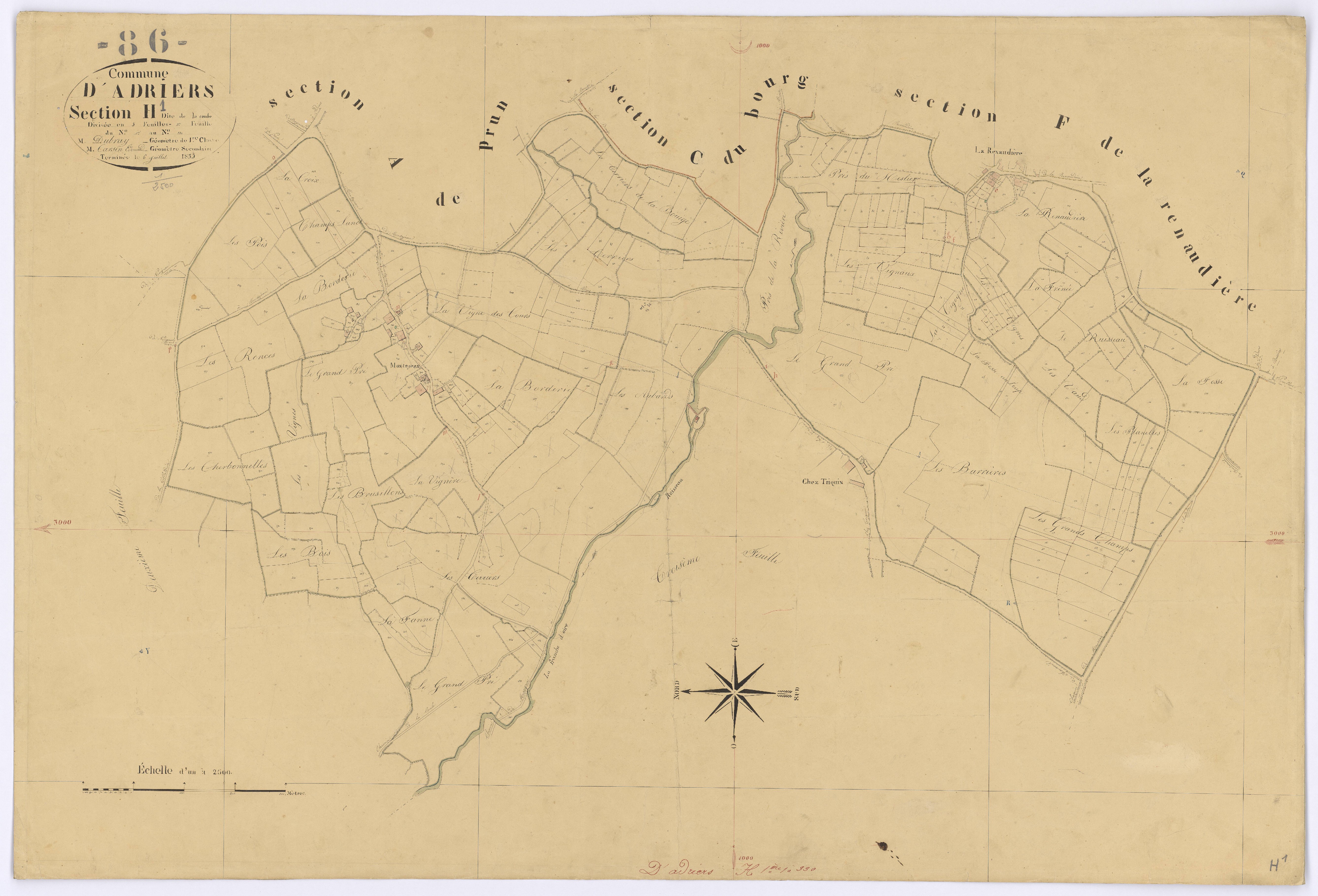 Adriers - FRAD086_cadastre Plans 
