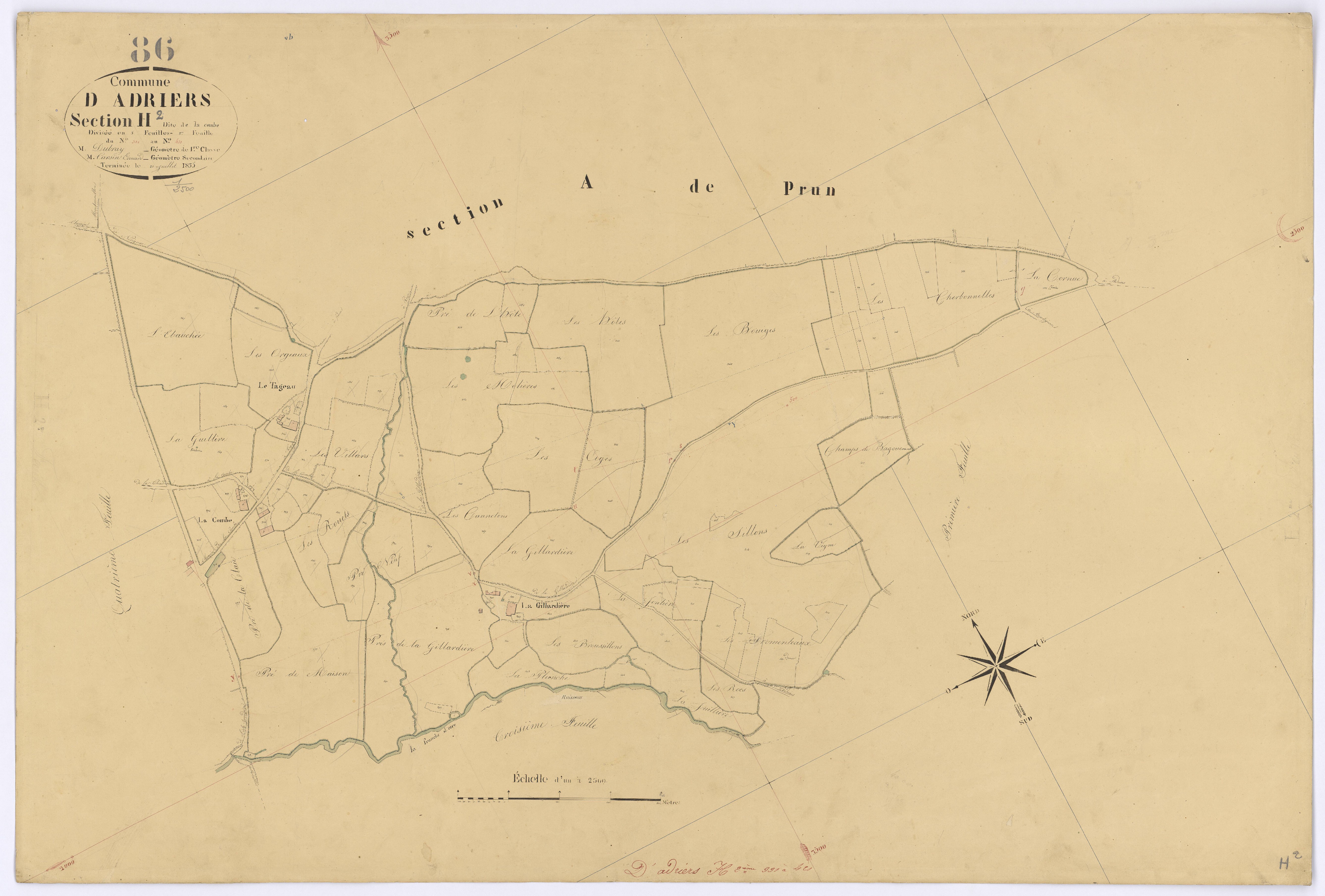 Adriers - FRAD086_cadastre Plans 