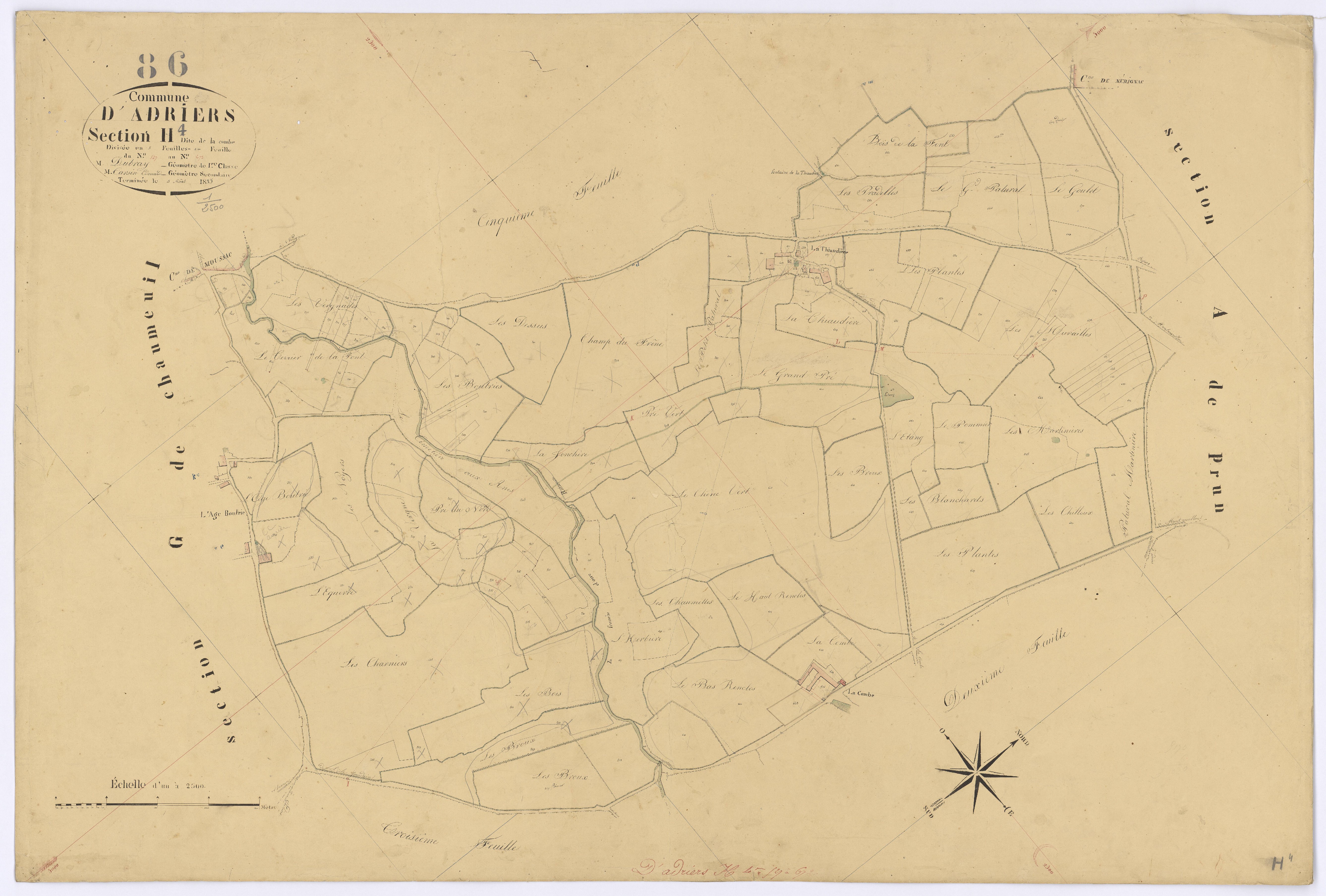 Adriers - FRAD086_cadastre Plans 