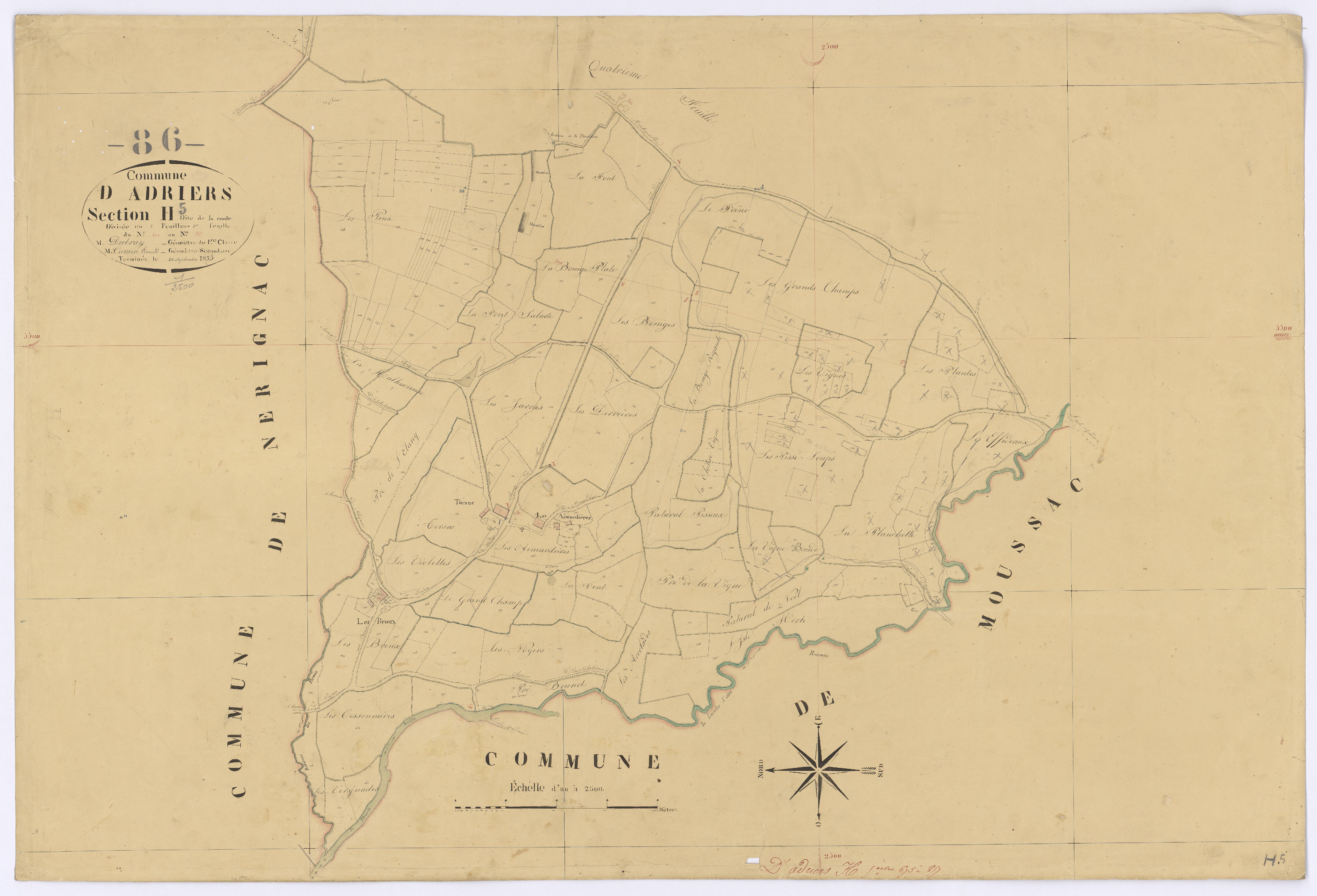 Adriers - FRAD086_cadastre Plans 