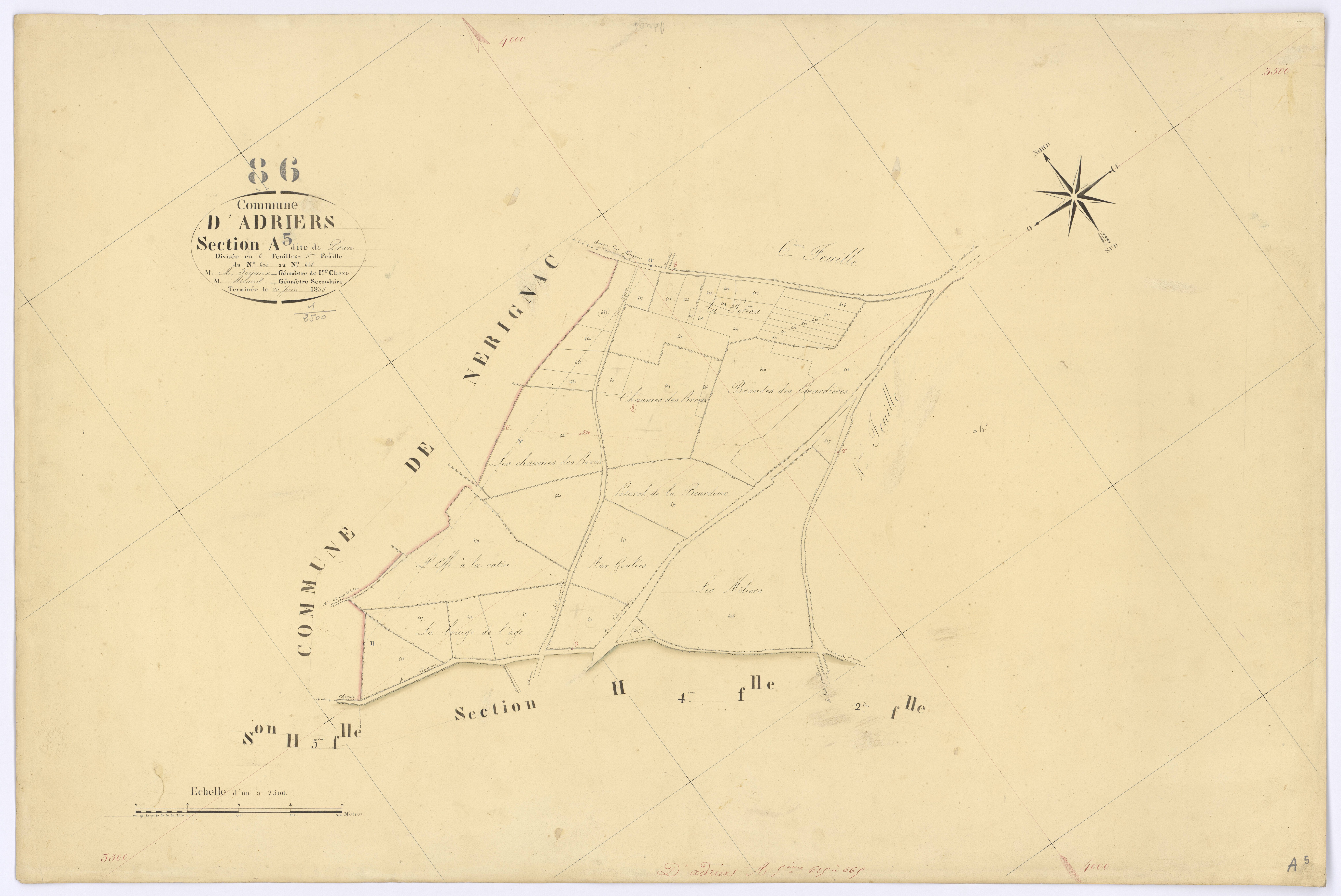 Adriers - FRAD086_cadastre Plans 