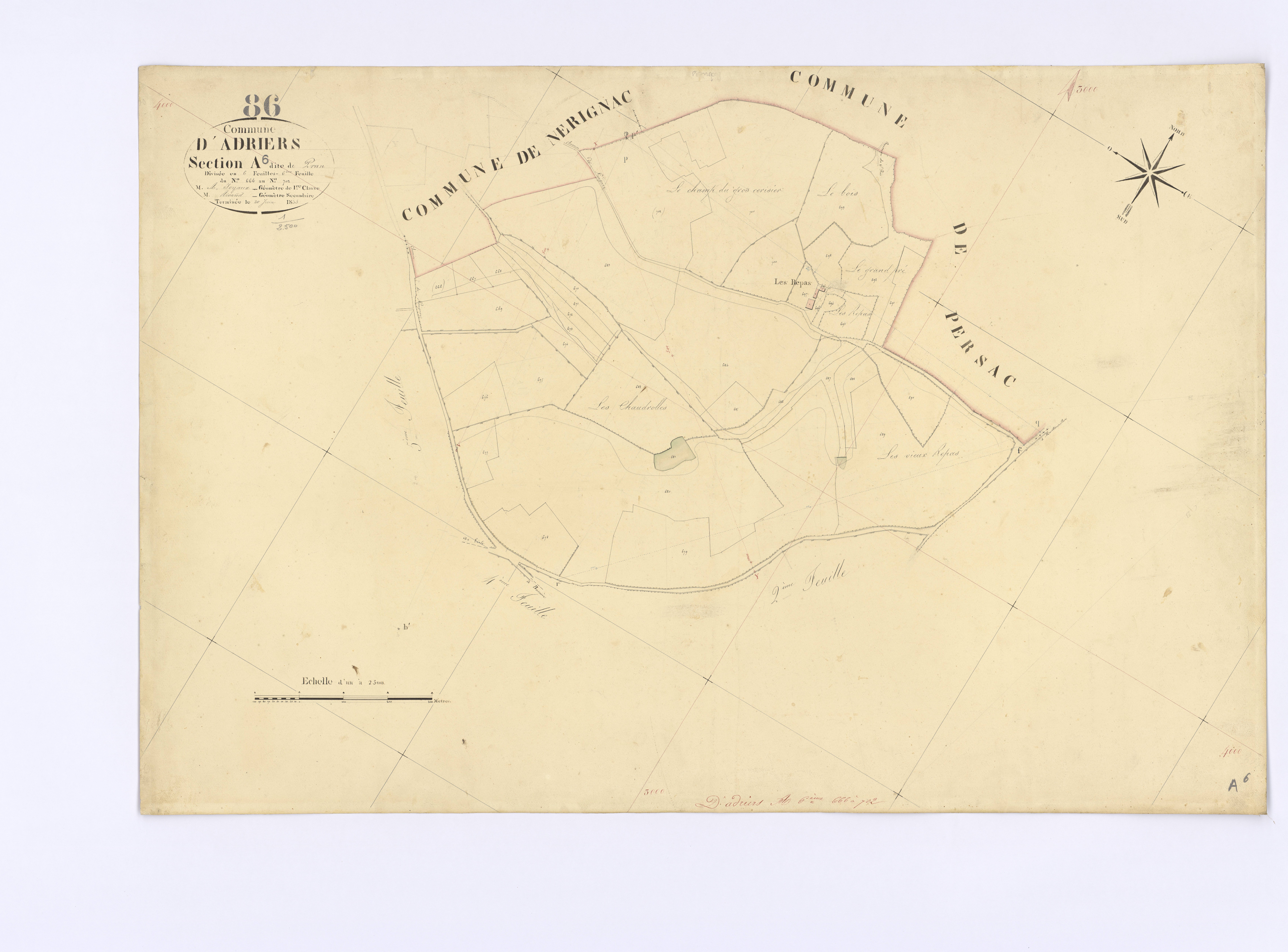 Adriers - FRAD086_cadastre Plans 
