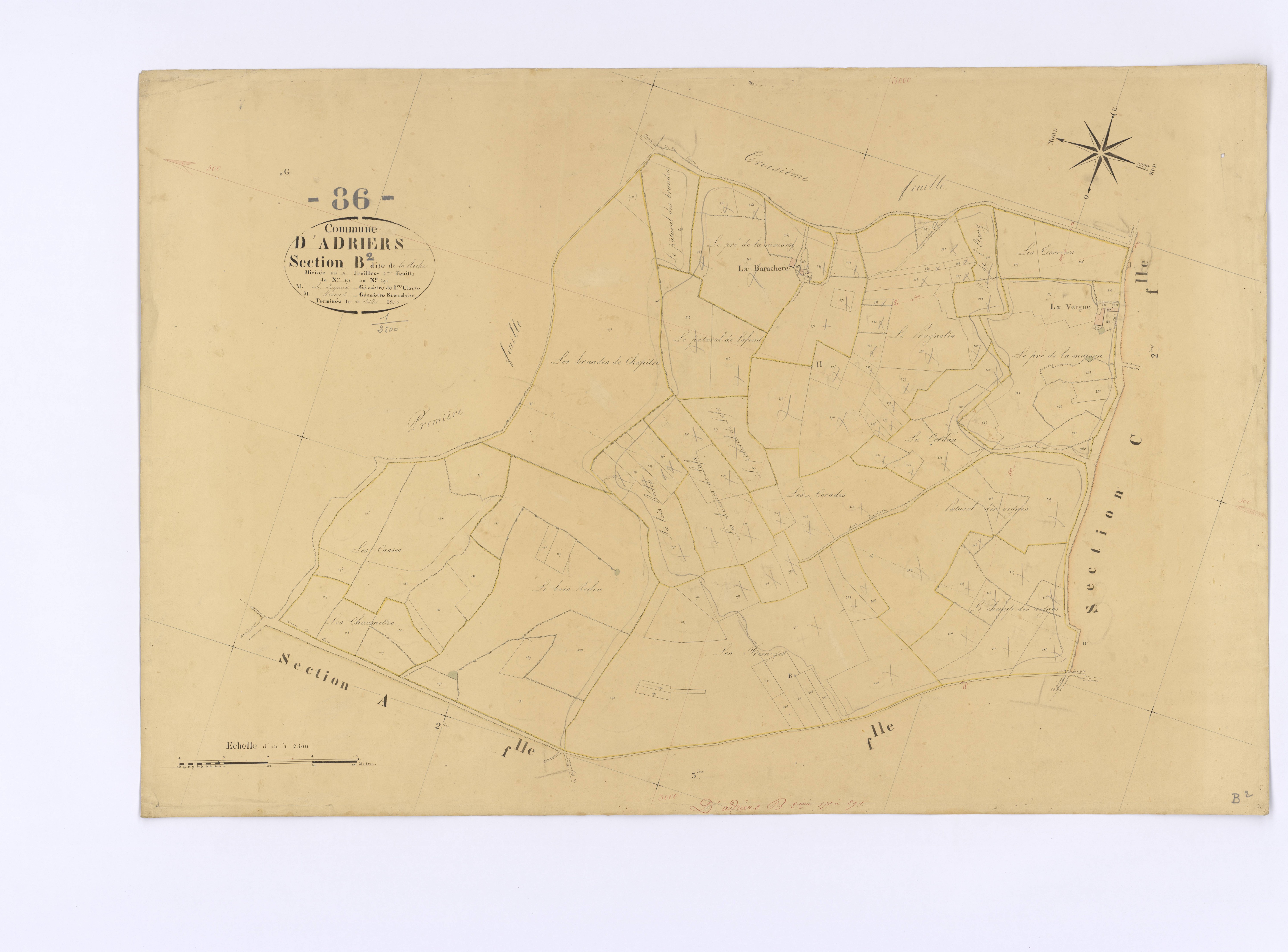 Adriers - FRAD086_cadastre Plans 
