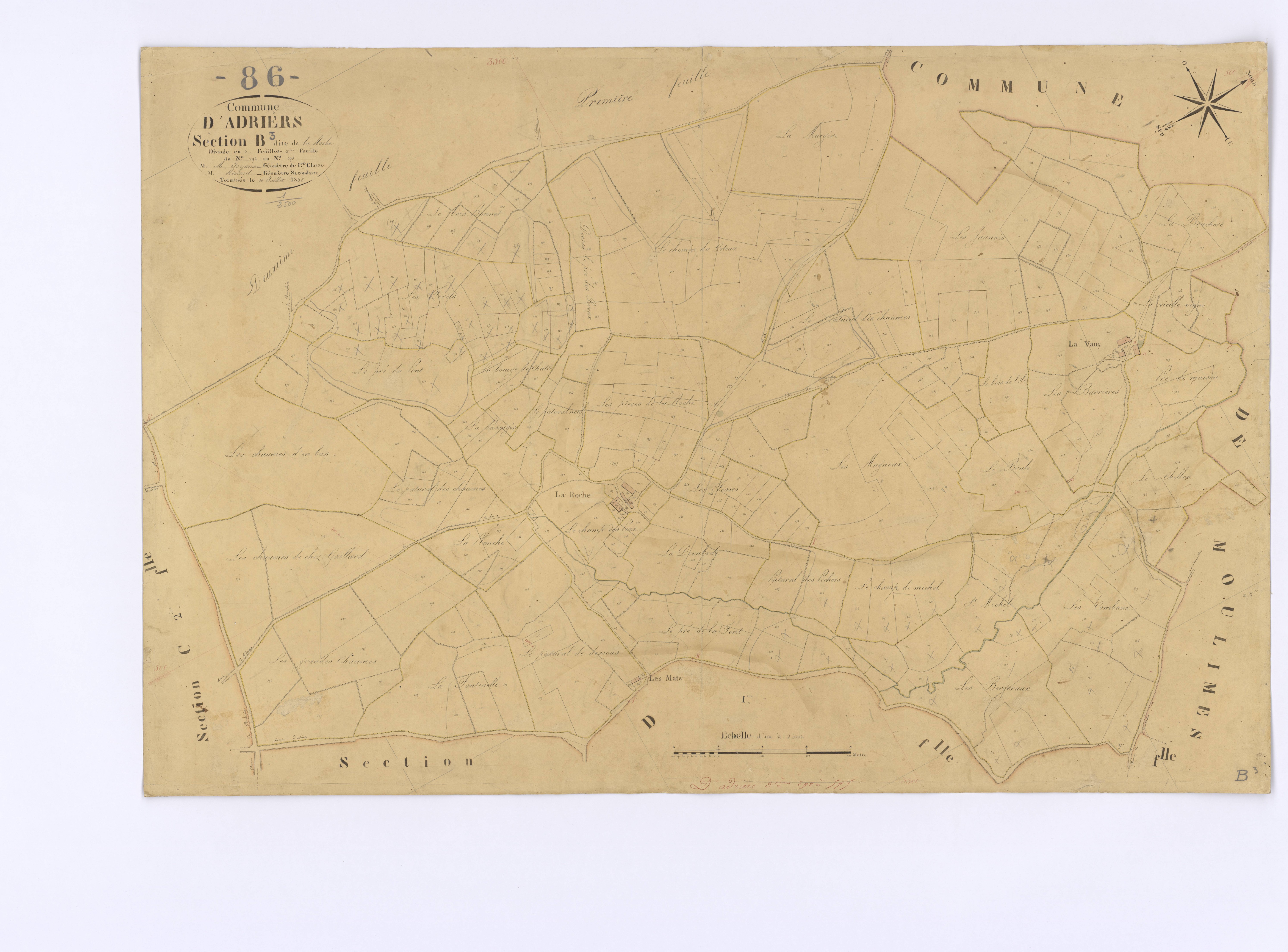 Adriers - FRAD086_cadastre Plans 