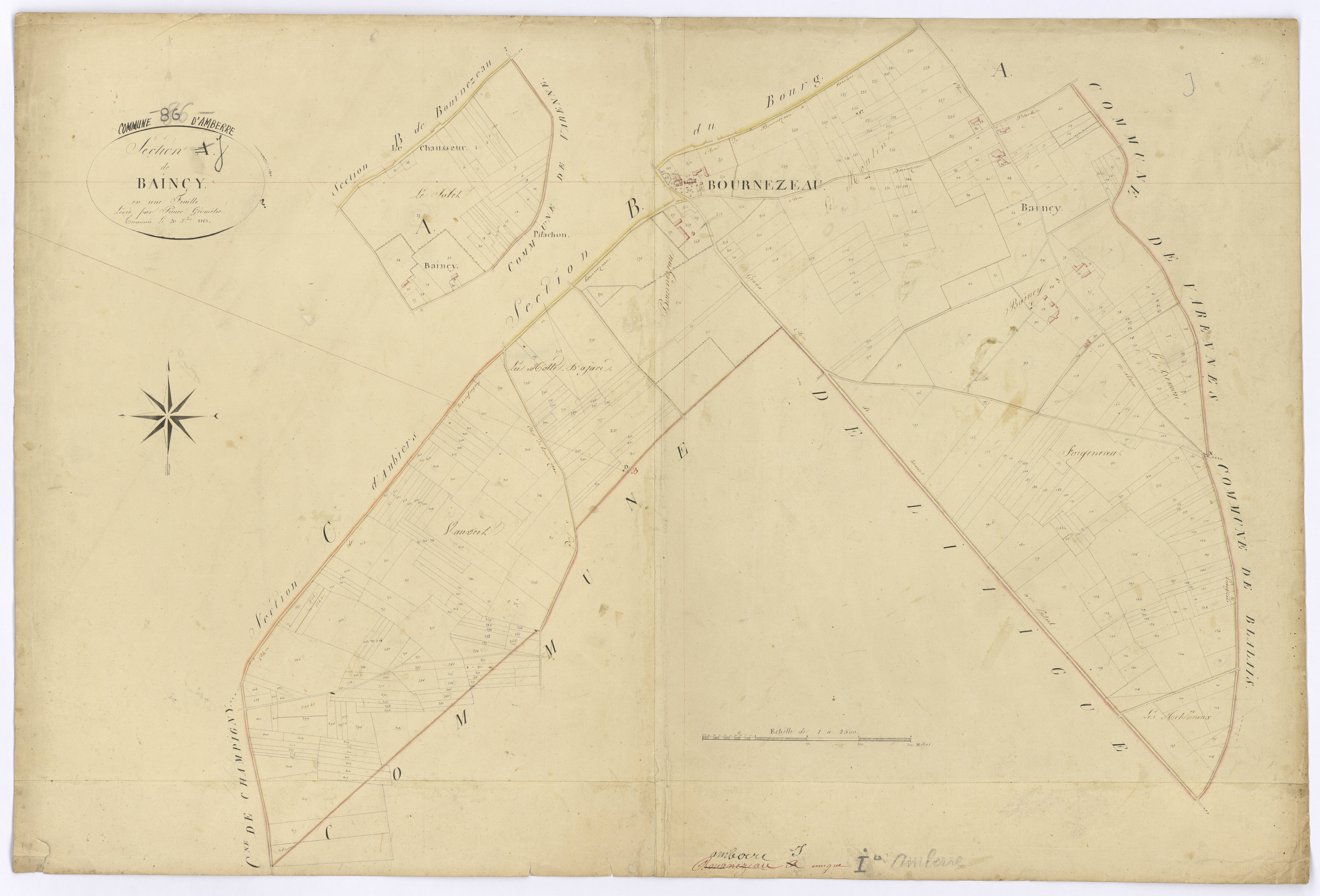Amberre - FRAD086_cadastre Plans