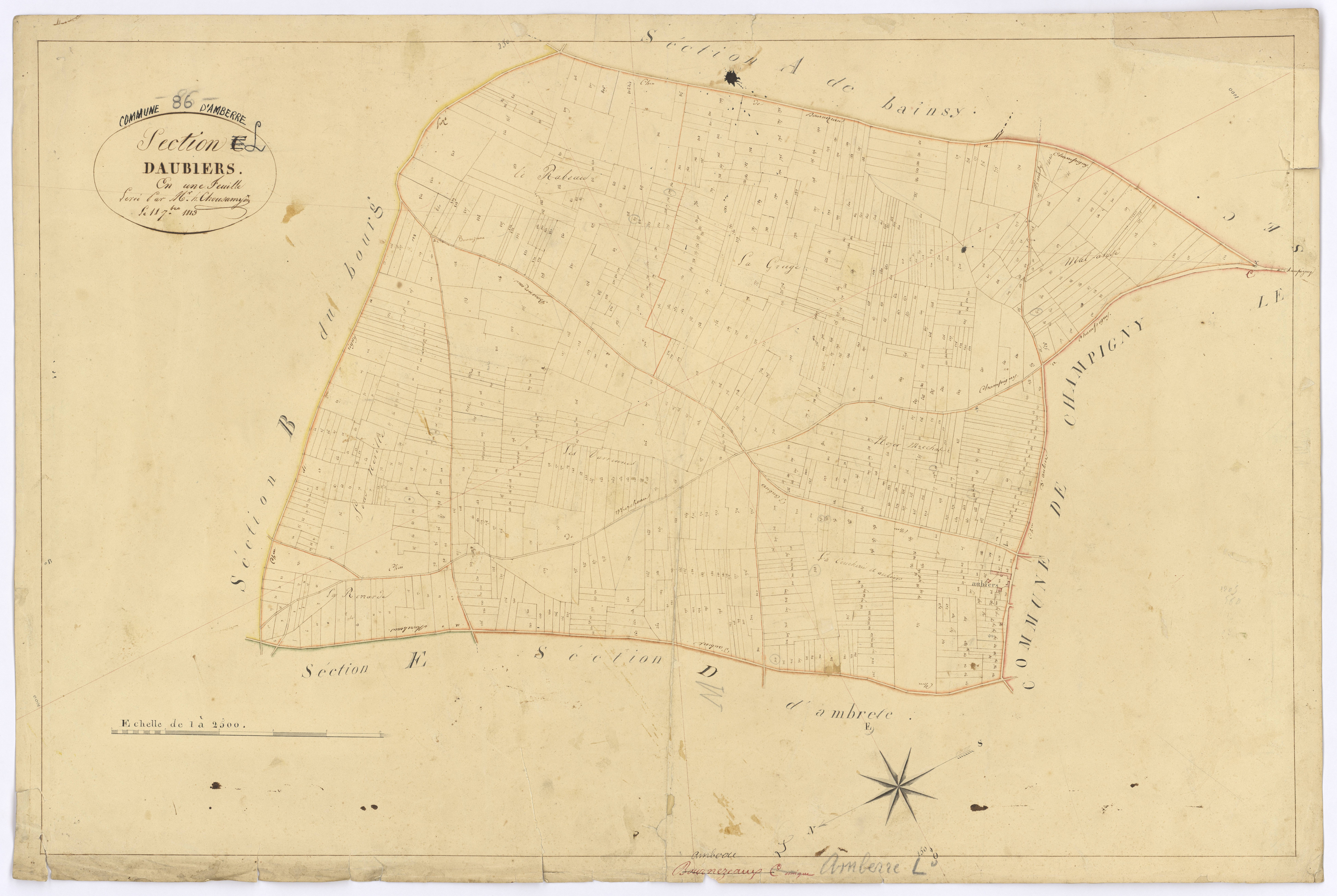 Amberre - FRAD086_cadastre Plans