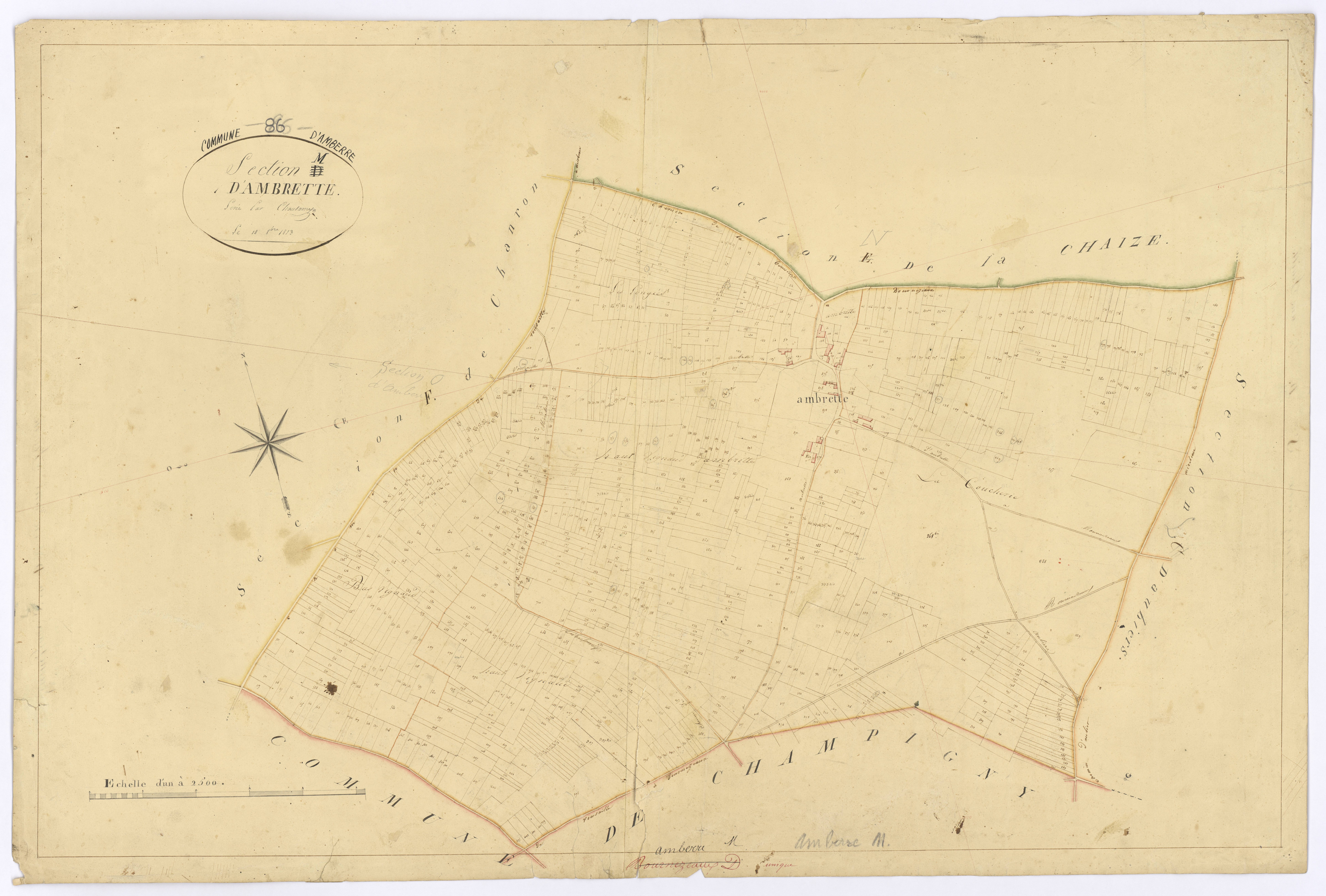 Amberre - FRAD086_cadastre Plans