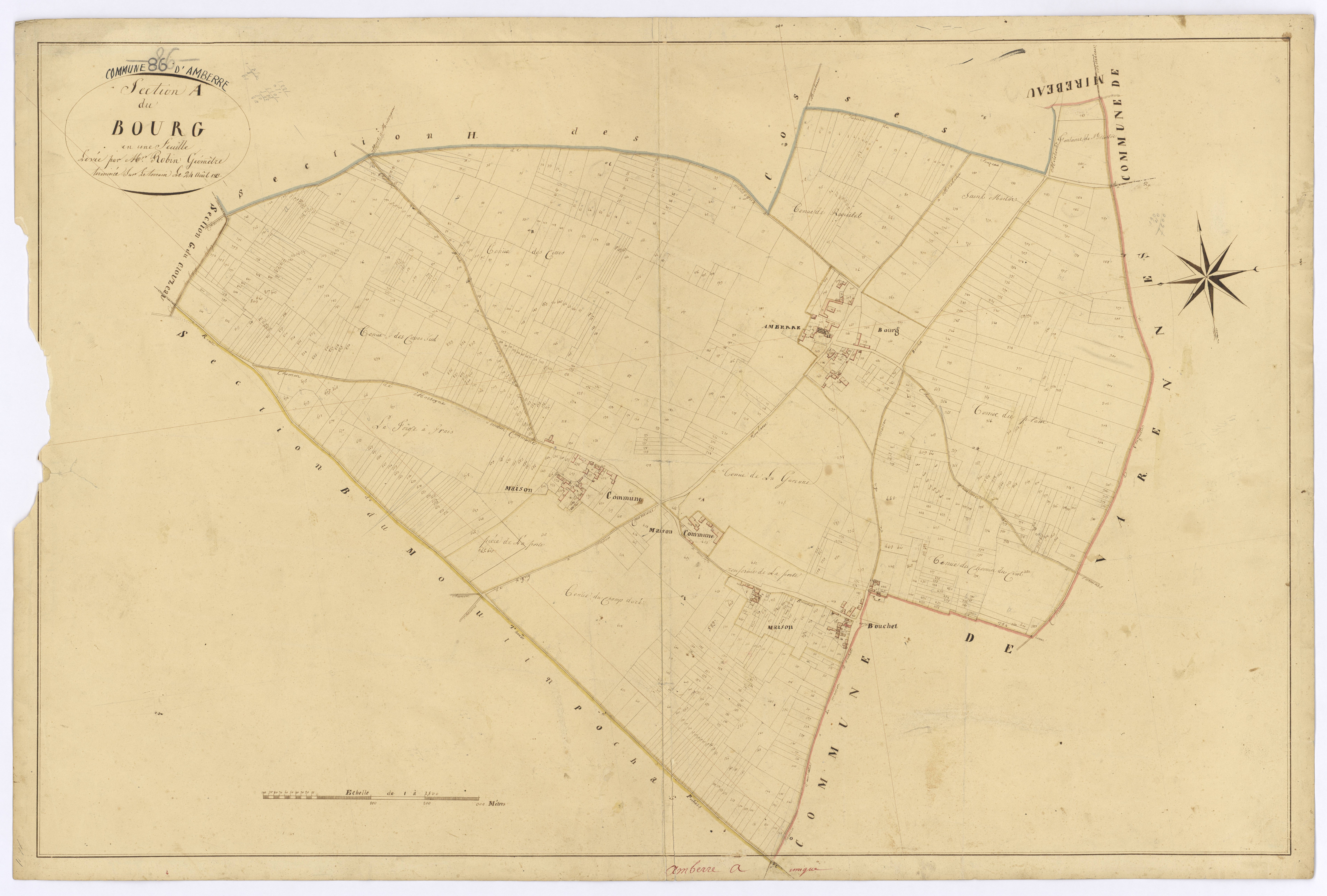 Amberre - FRAD086_cadastre Plans