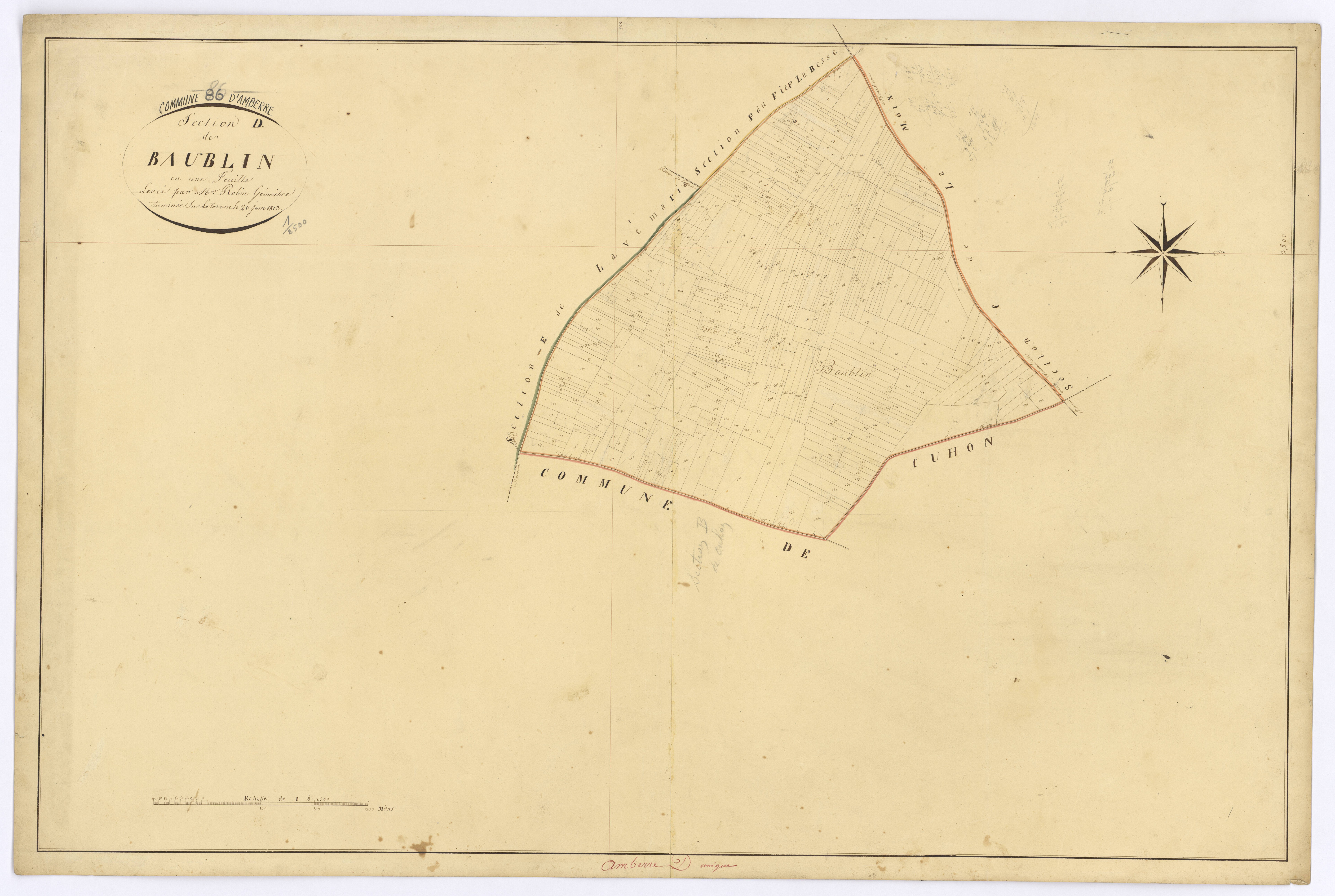 Amberre - FRAD086_cadastre Plans