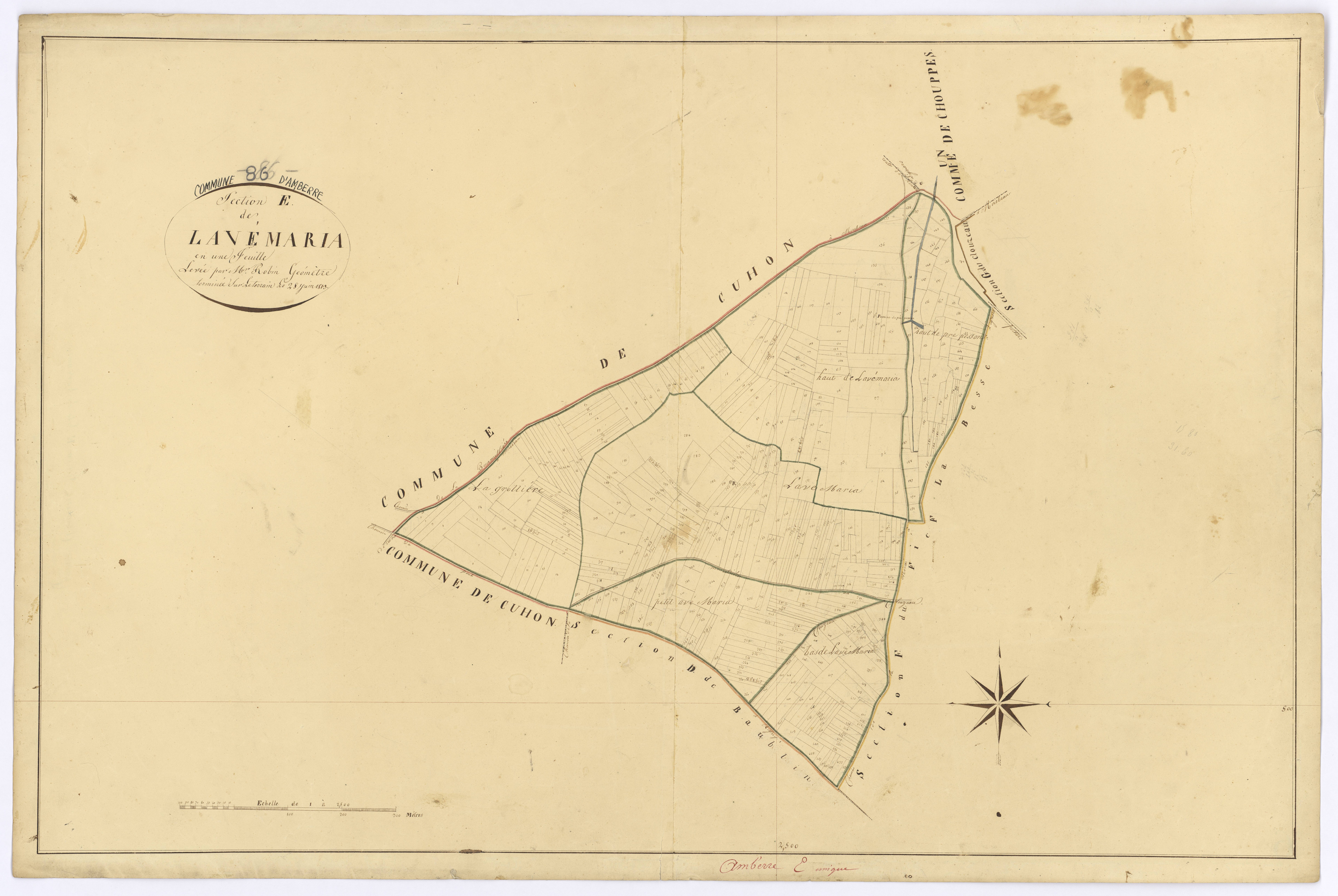 Amberre - FRAD086_cadastre Plans
