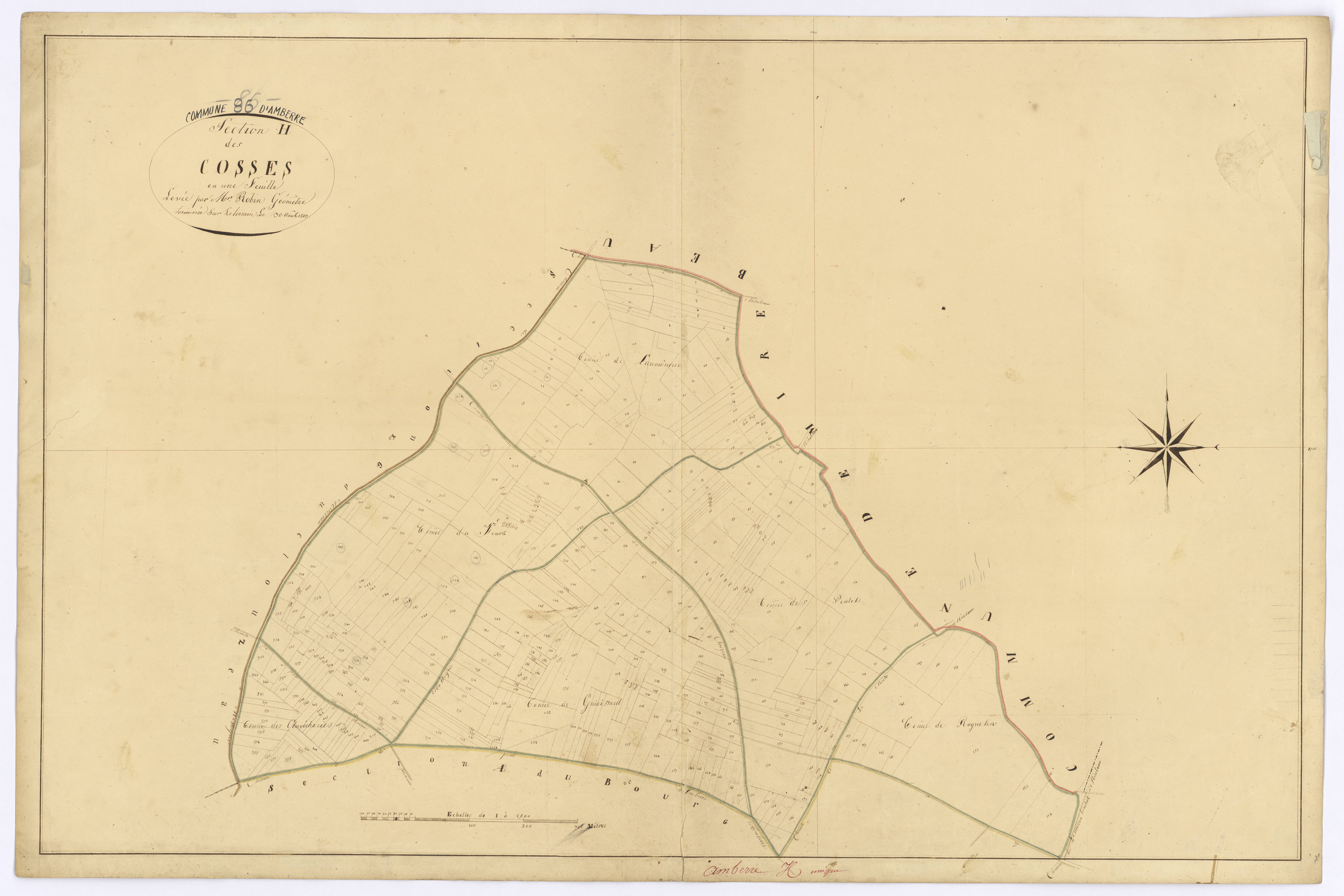 Amberre - FRAD086_cadastre Plans