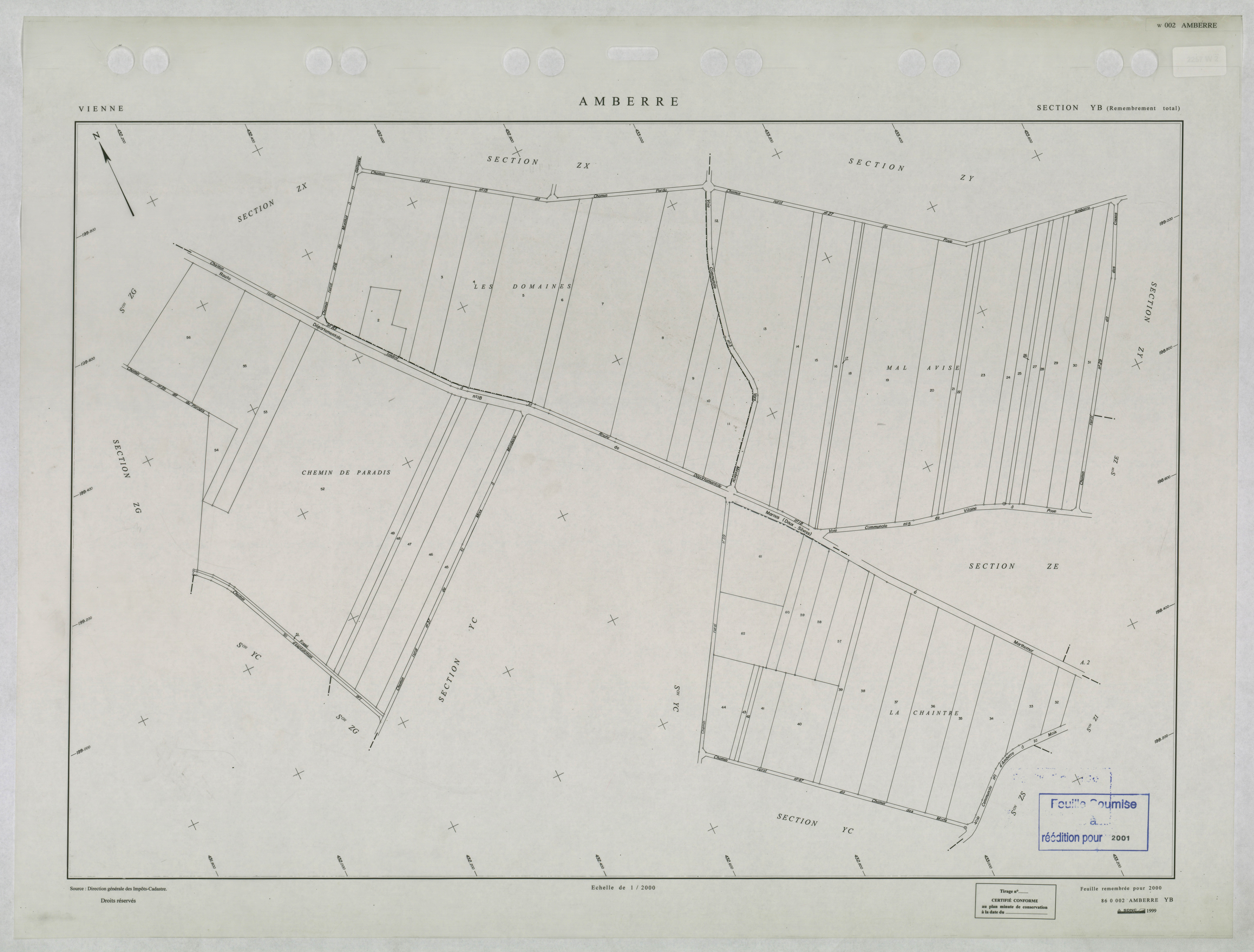 Amberre - FRAD086_cadastre Plans remembrés