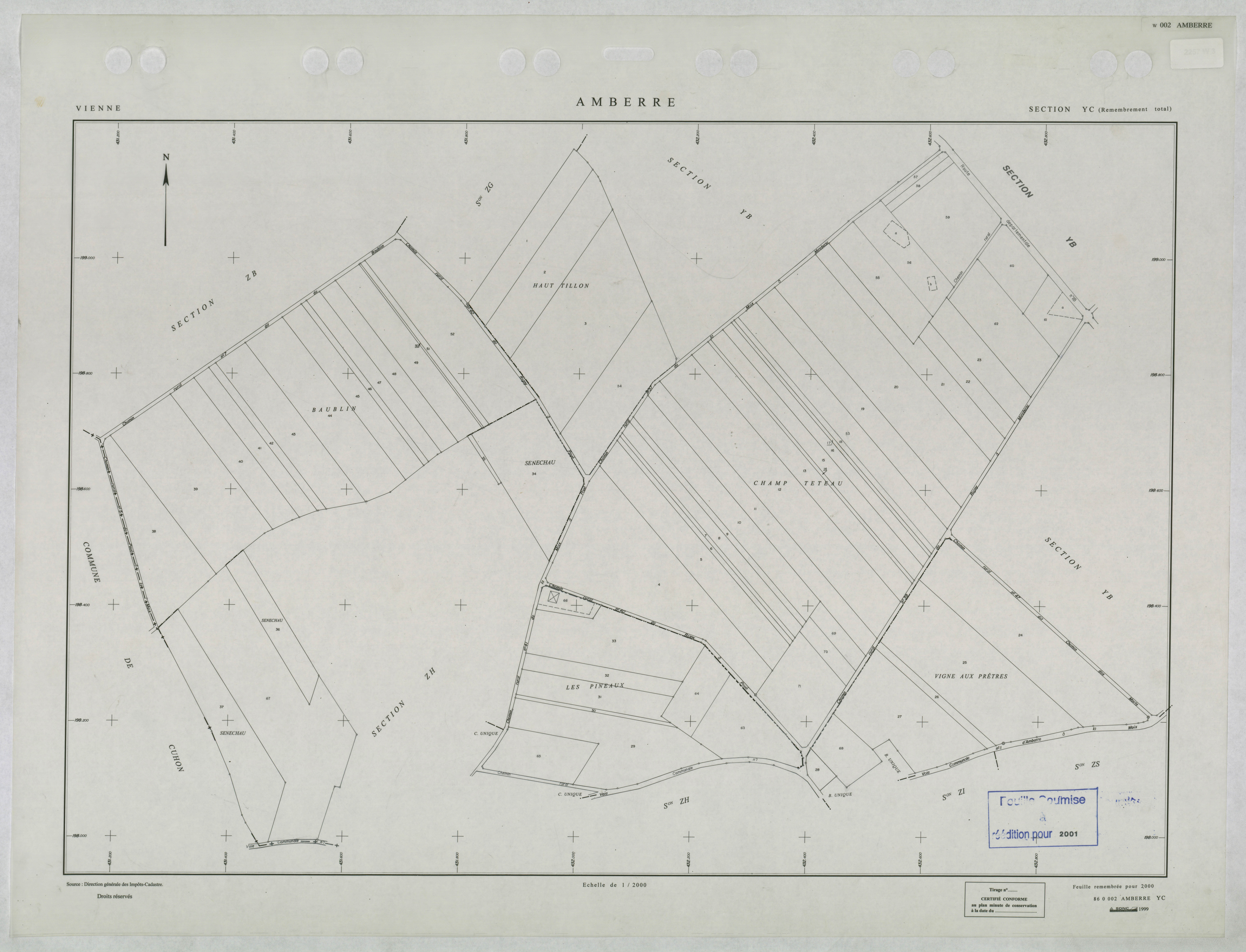 Amberre - FRAD086_cadastre Plans remembrés