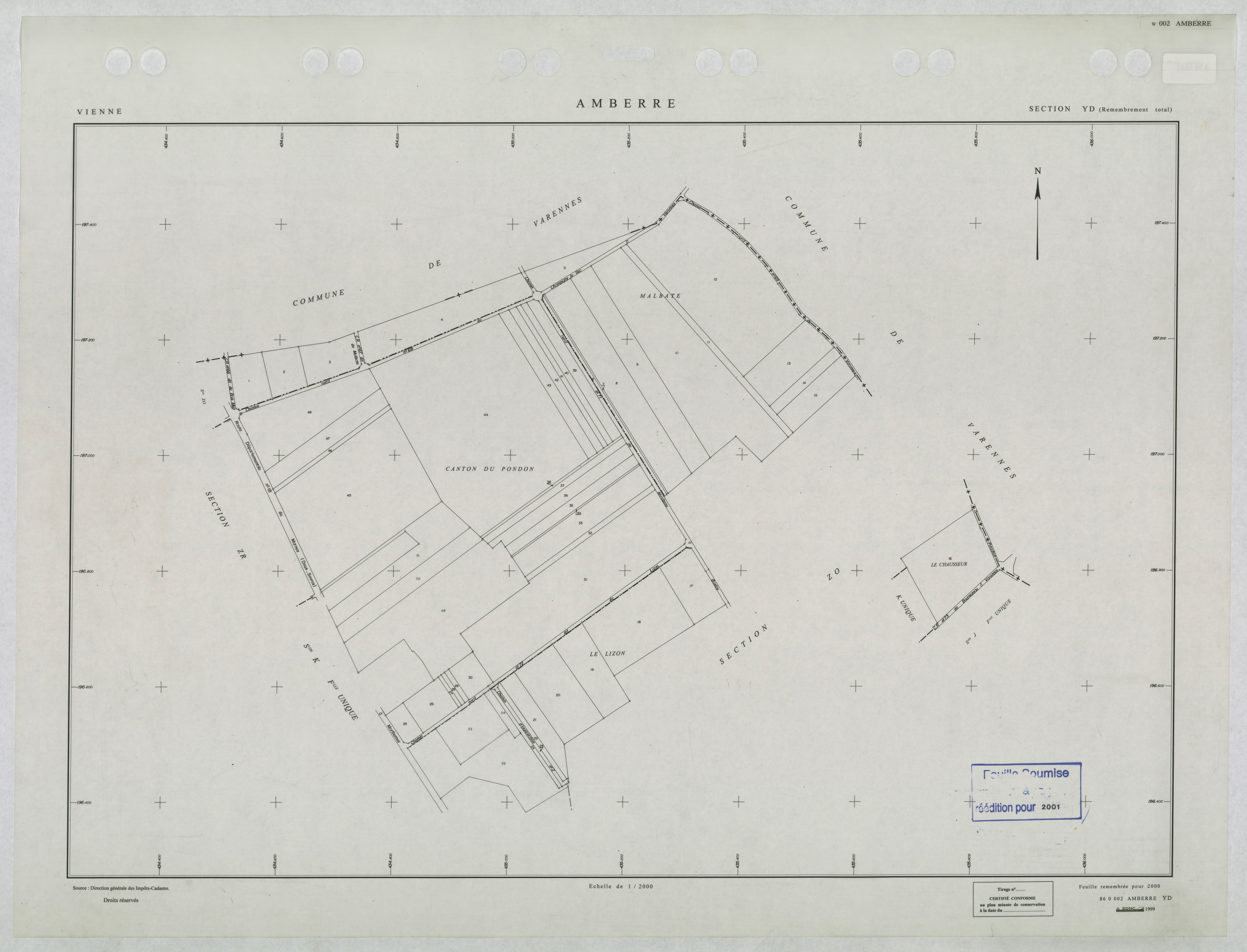 Amberre - FRAD086_cadastre Plans remembrés