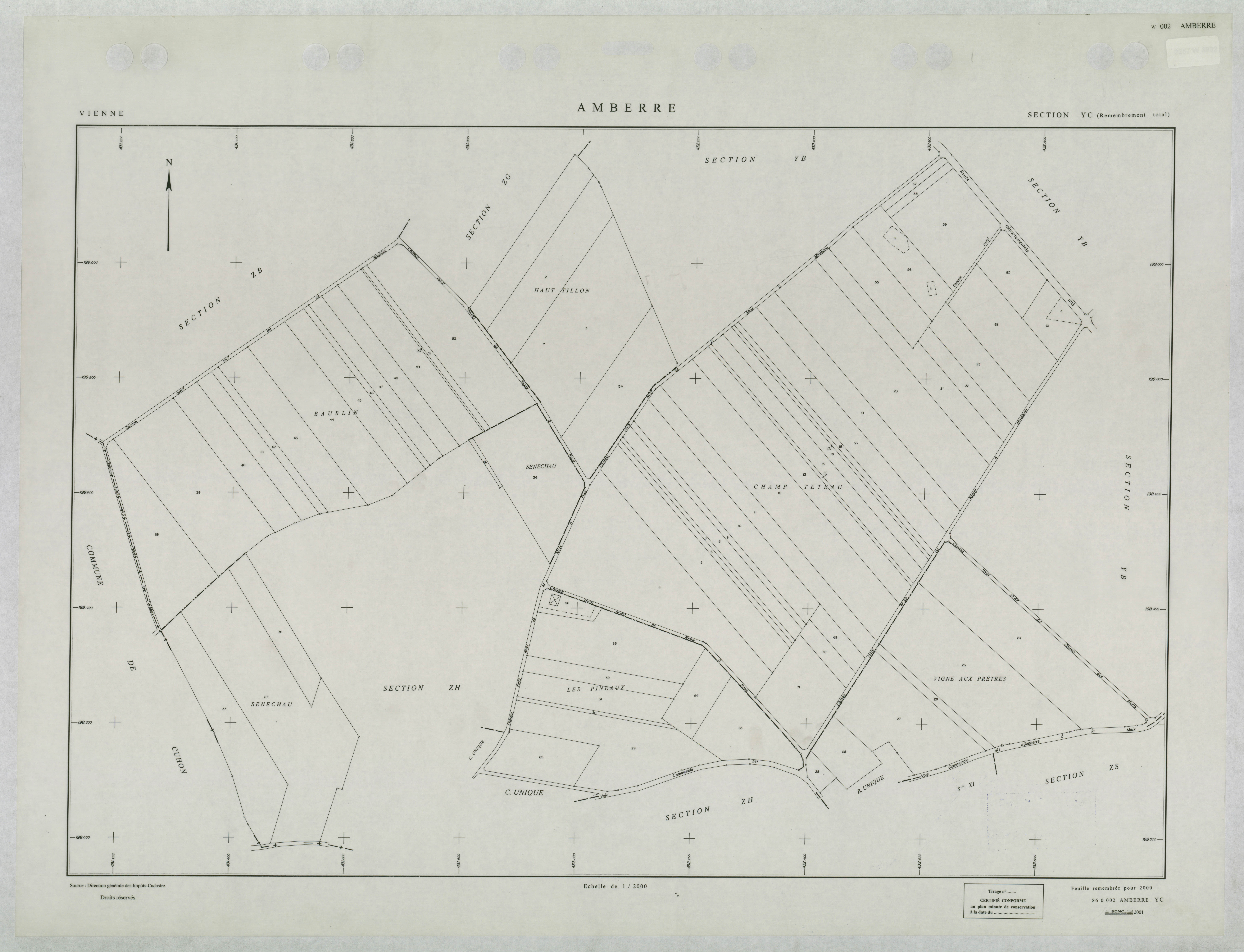 Amberre - FRAD086_cadastre Plans remembrés
