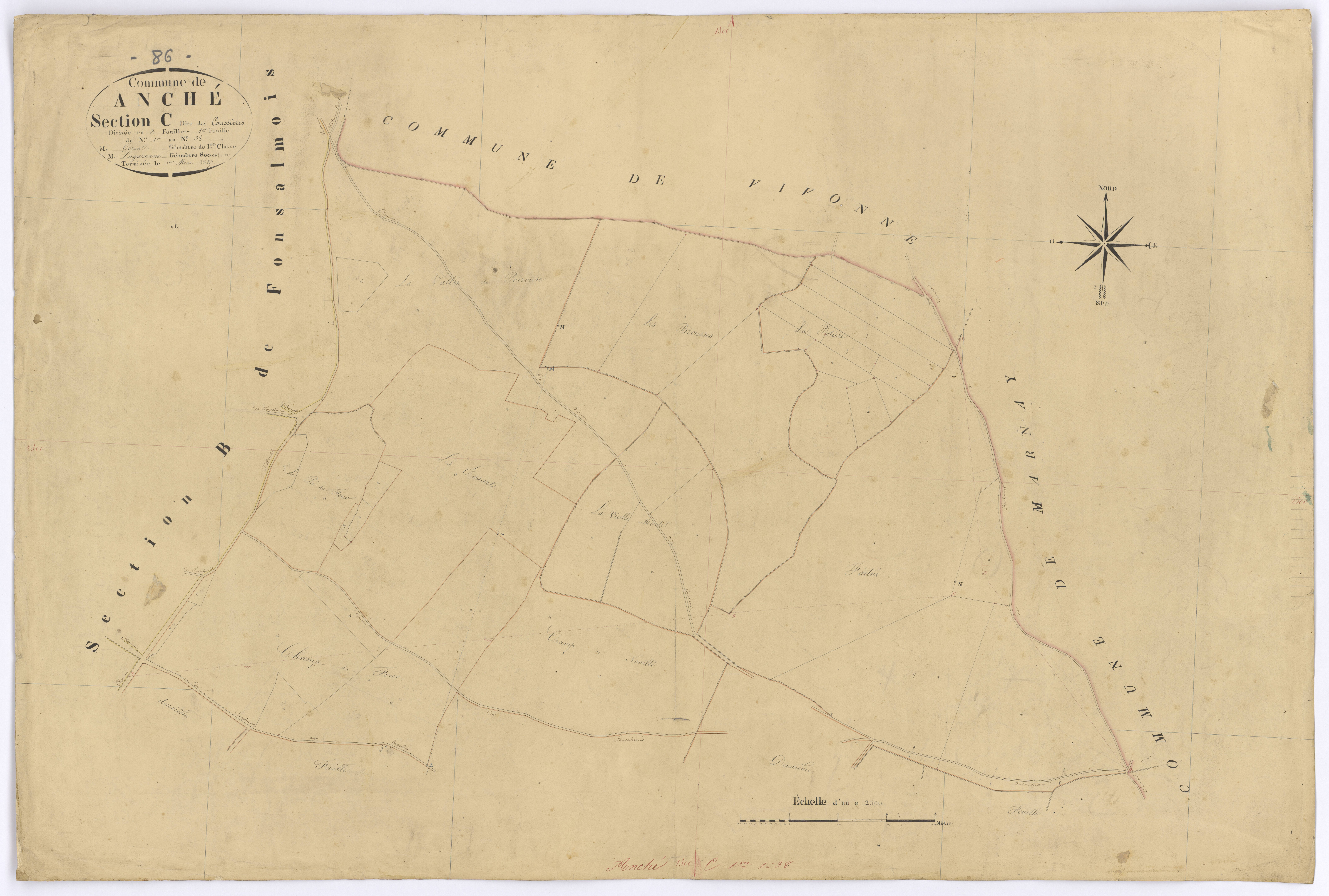Anché - FRAD086_cadastre Plans 
