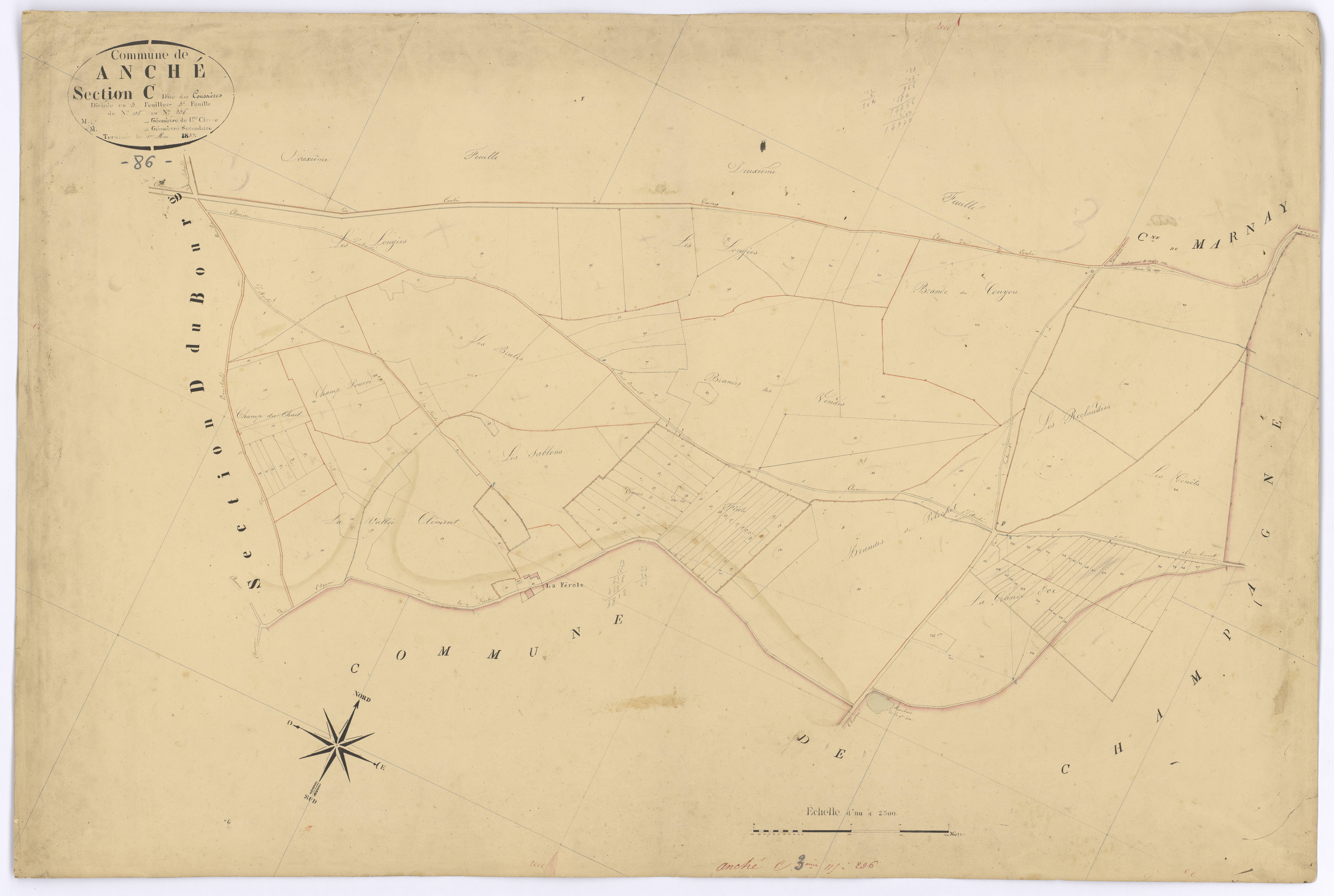 Anché - FRAD086_cadastre Plans 