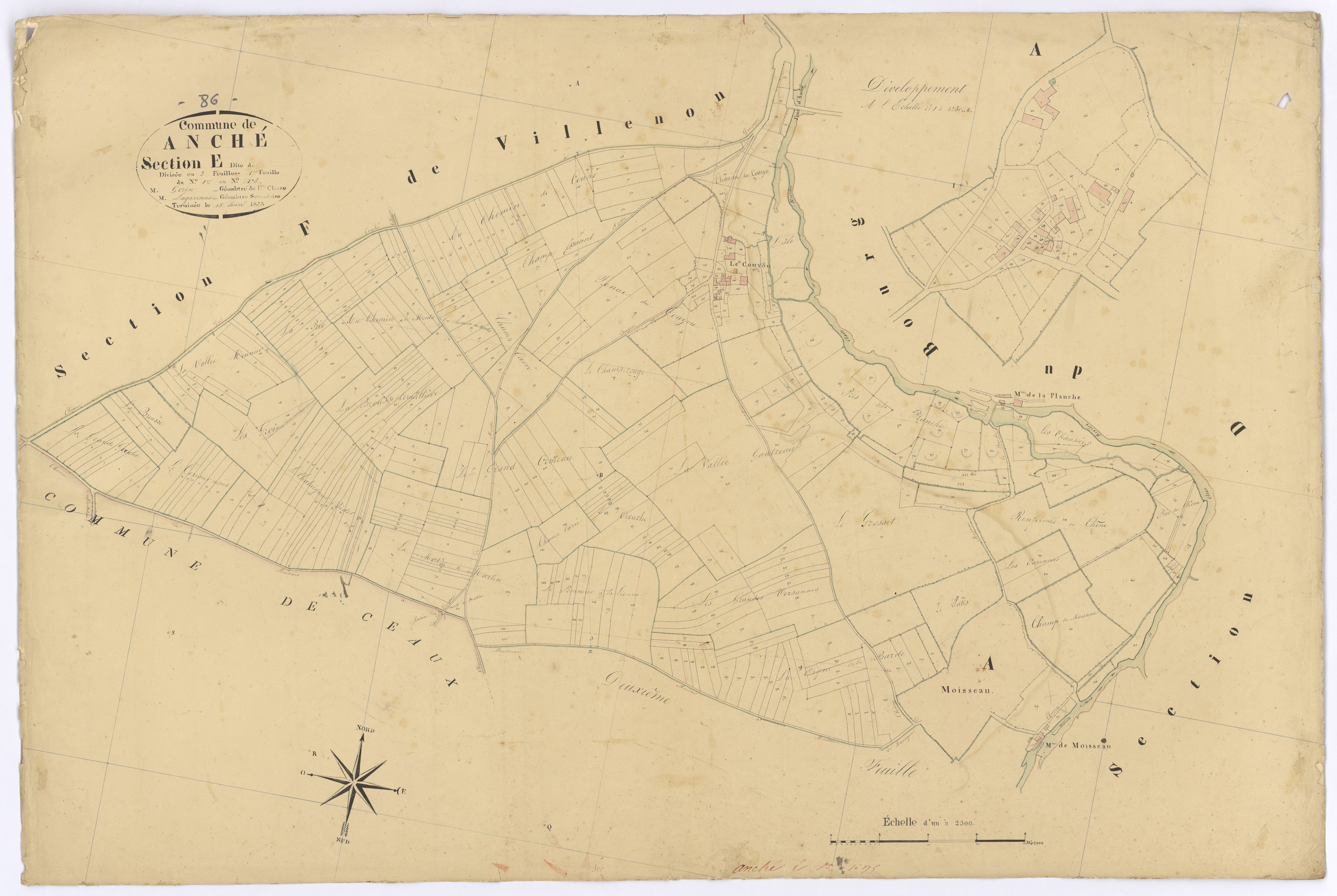 Anché - FRAD086_cadastre Plans 