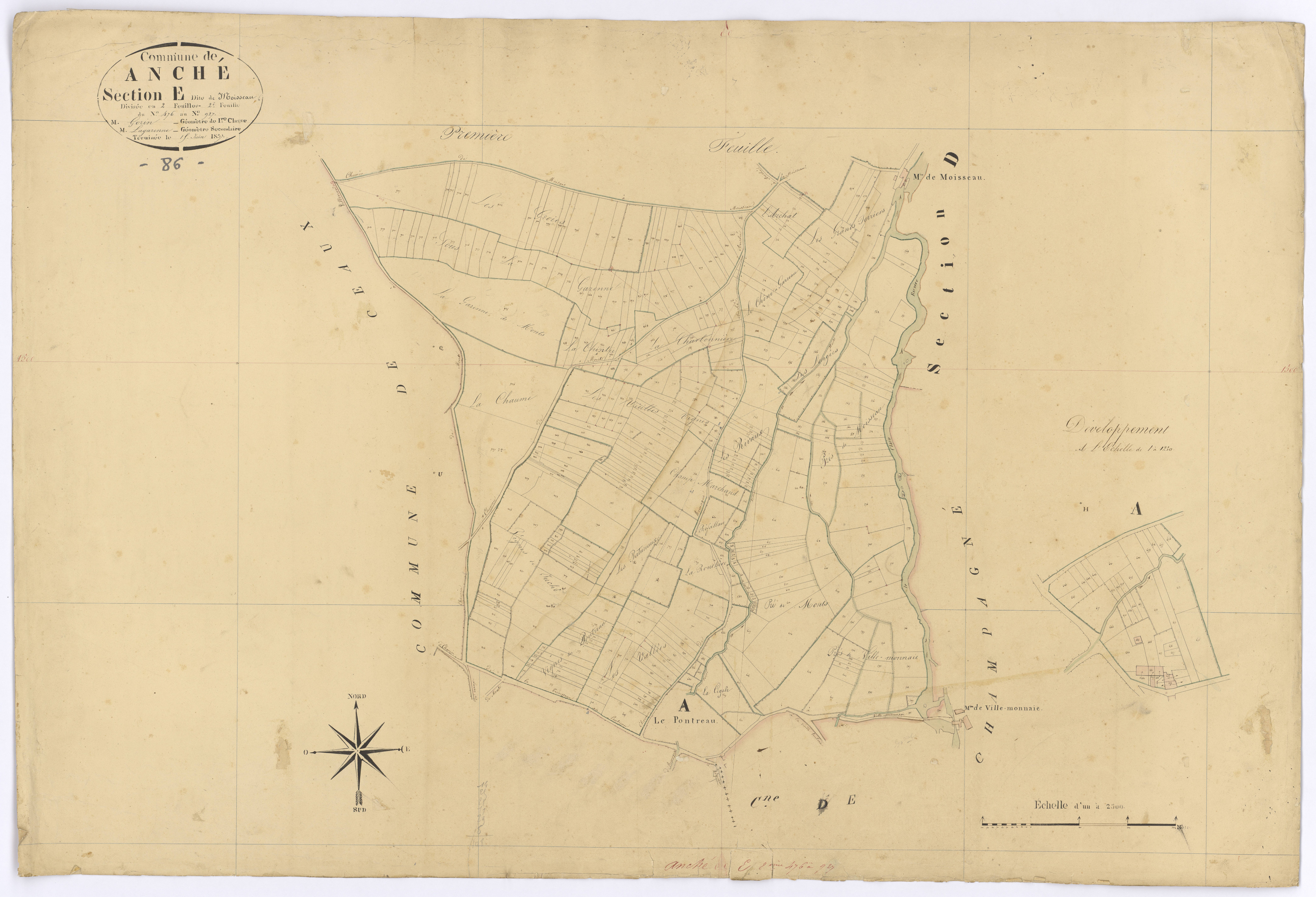Anché - FRAD086_cadastre Plans 