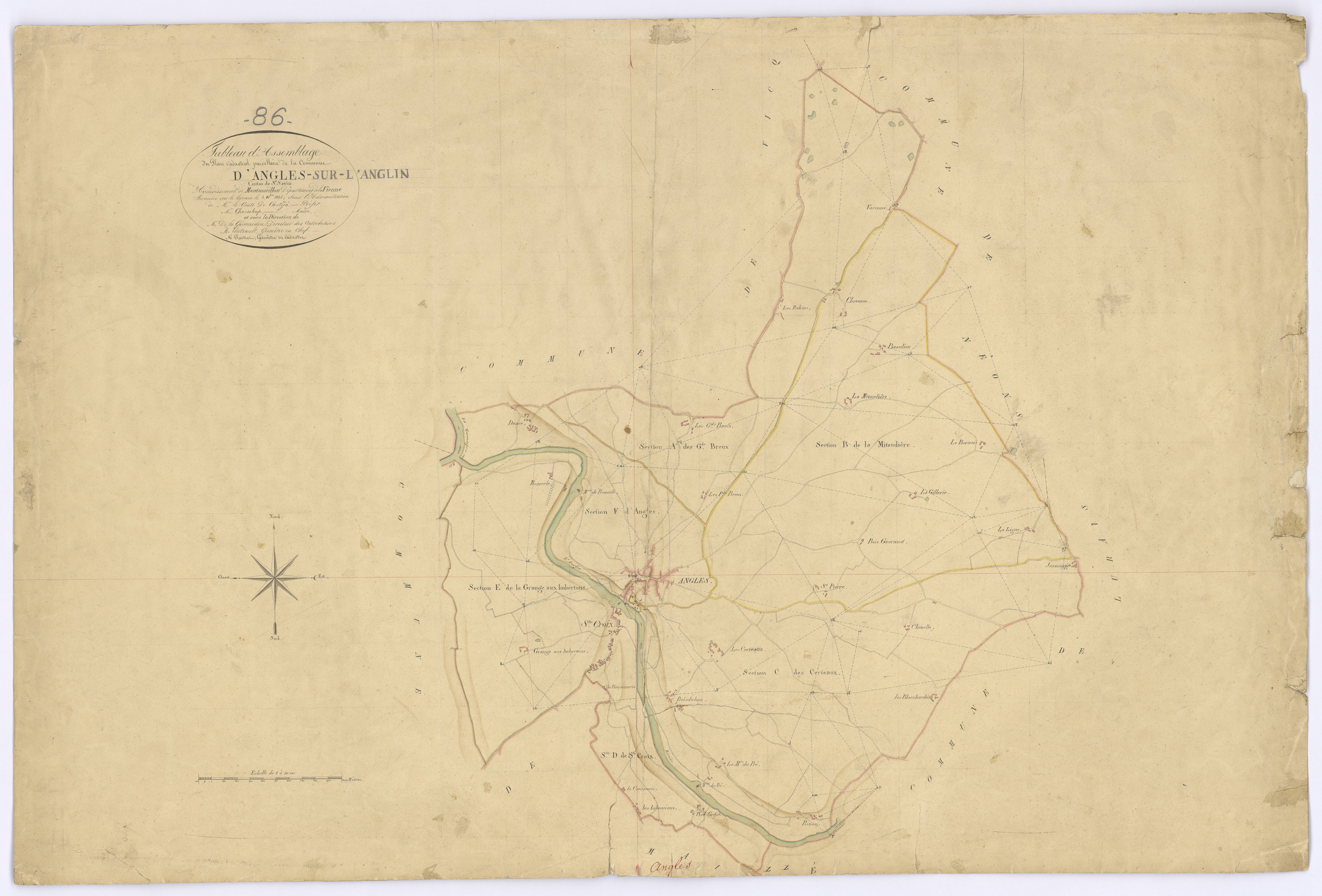 Angles-sur-l'Anglin - FRAD086_cadastre Plans 