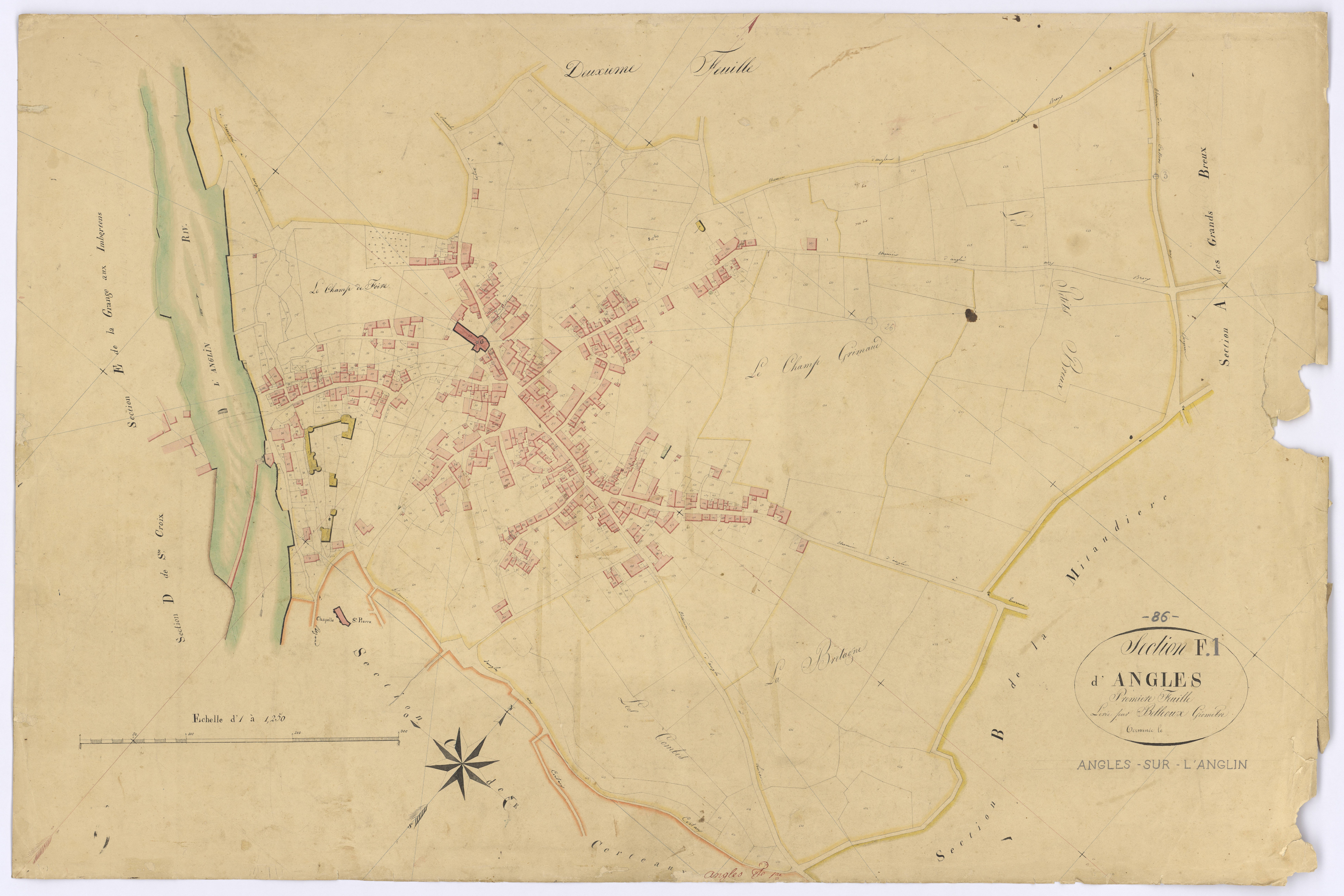 Angles-sur-l'Anglin - FRAD086_cadastre Plans 